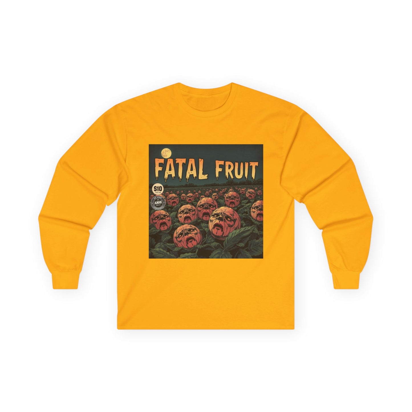 Vintage Comic Cover Fatal Fruit Unisex Long Sleeve Tee