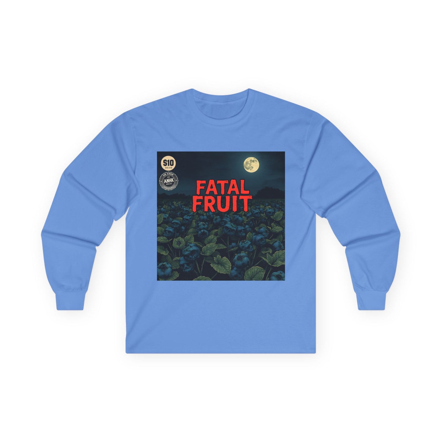 Fatal Fruit Long Sleeve Tee | Unisex Cotton T-Shirt for Casual Wear