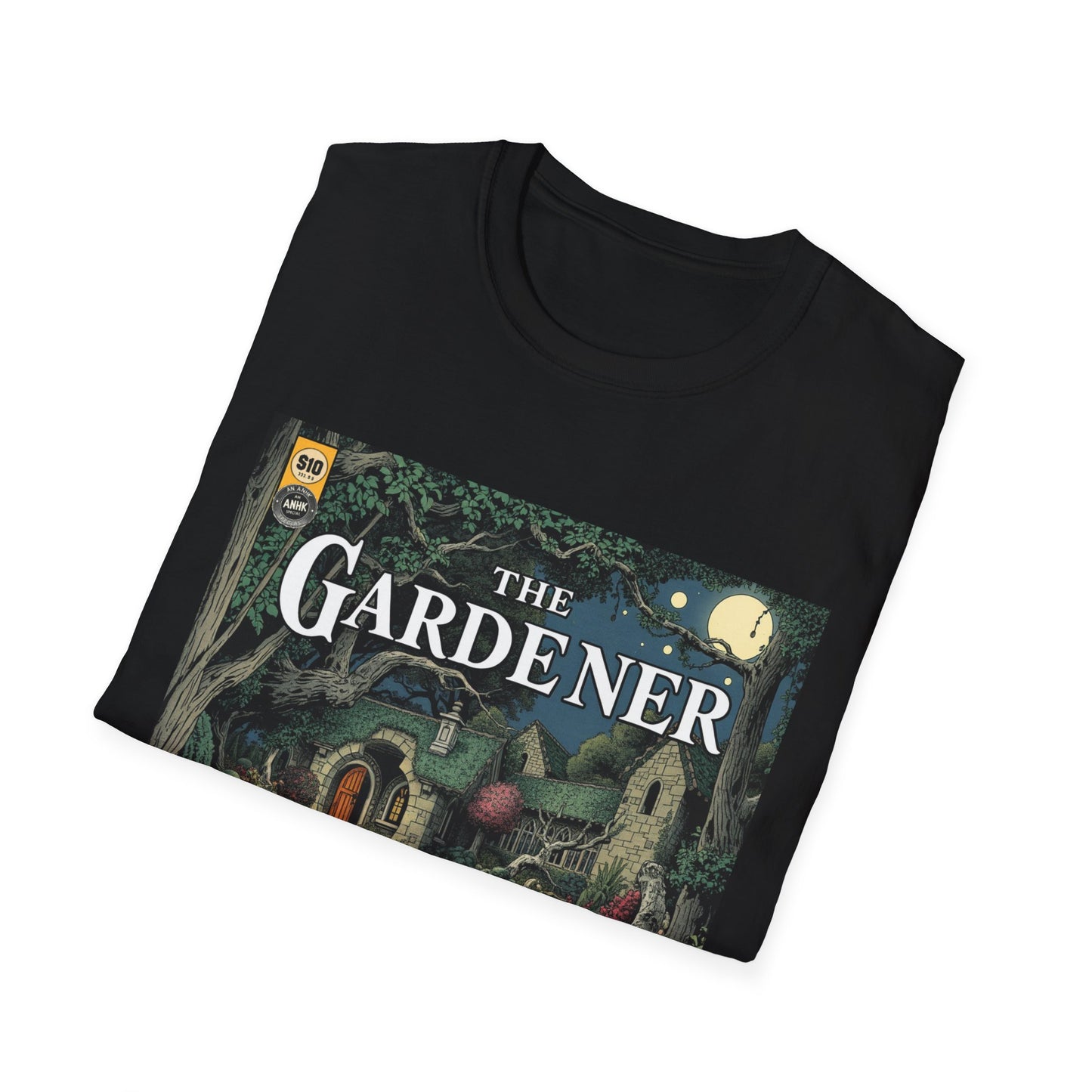 Vintage Comic Cover 'The Gardener' Unisex Softstyle T-Shirt