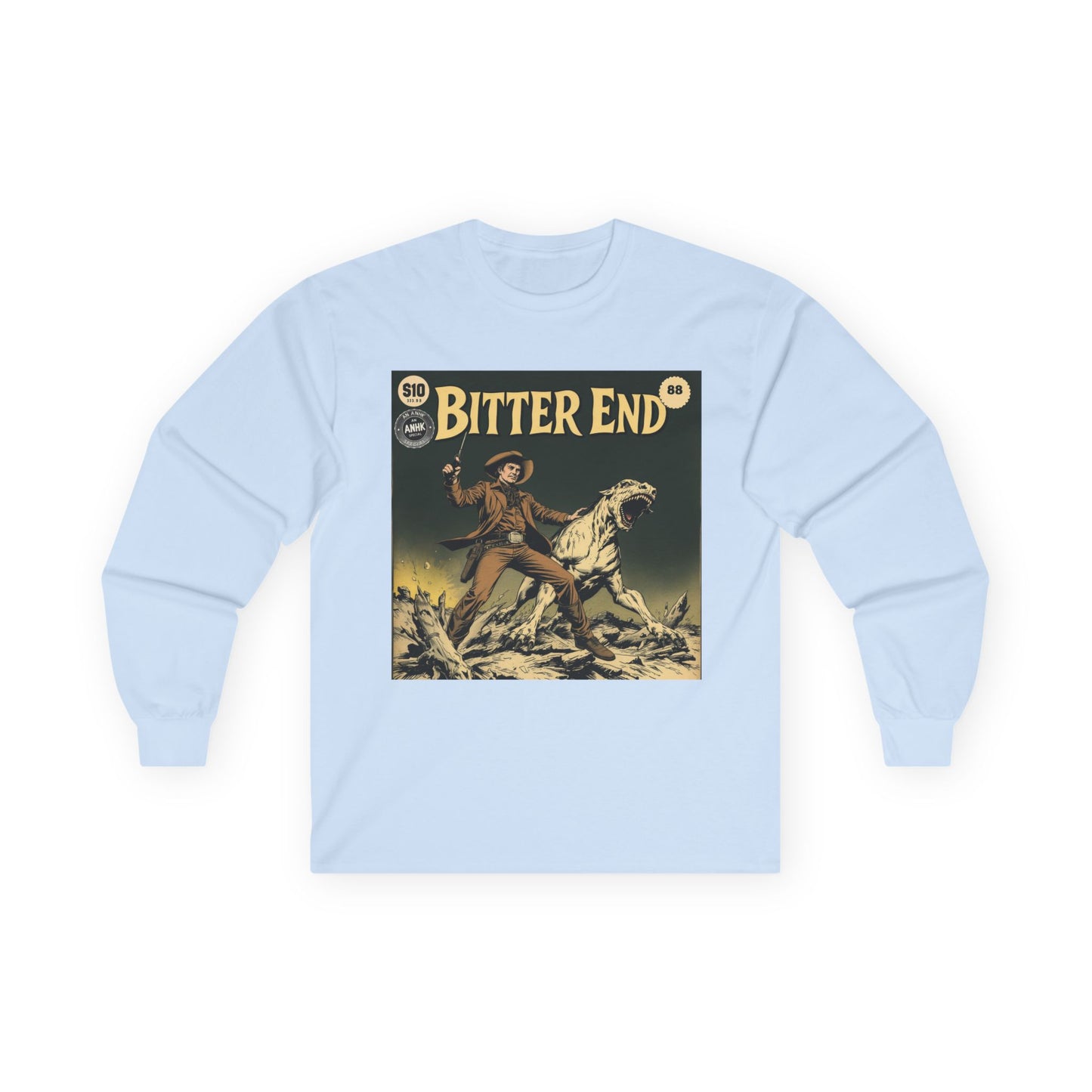 Vintage Comic Cover 'Bitter End' Long Sleeve Tee