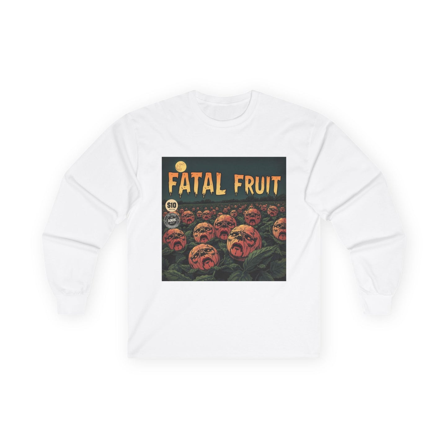 Vintage Comic Cover Fatal Fruit Unisex Long Sleeve Tee
