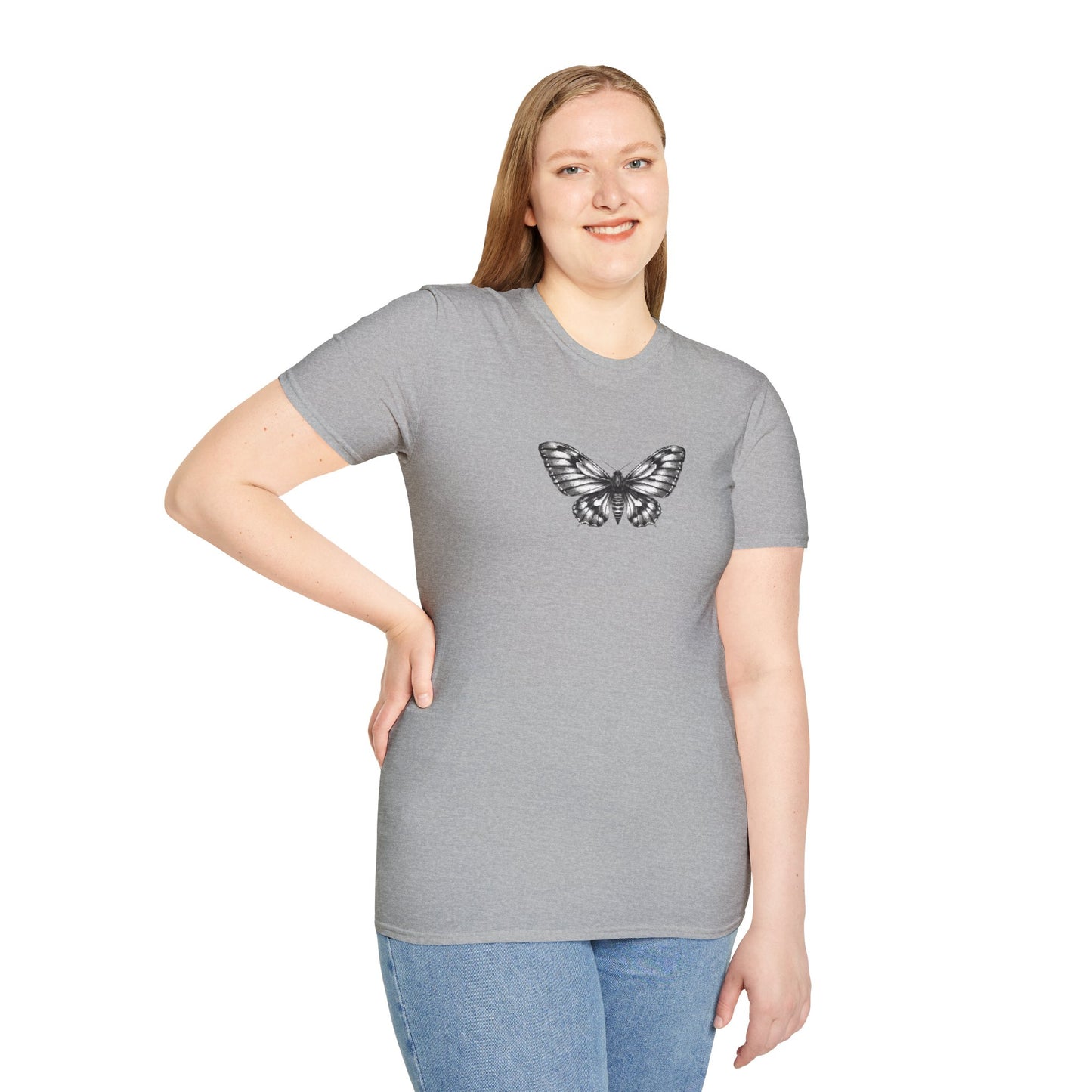 Gothic Y2k Moth Unisex Softstyle T-Shirt