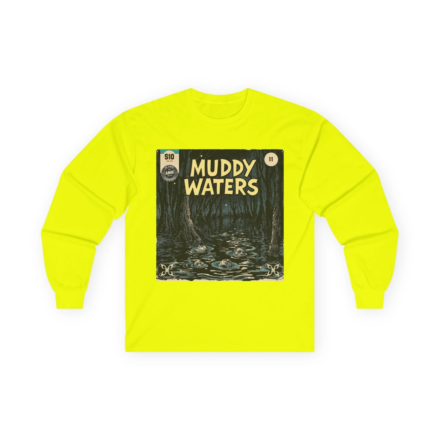 Vintage Comic Cover 'Muddy Waters' Long Sleeve Tee
