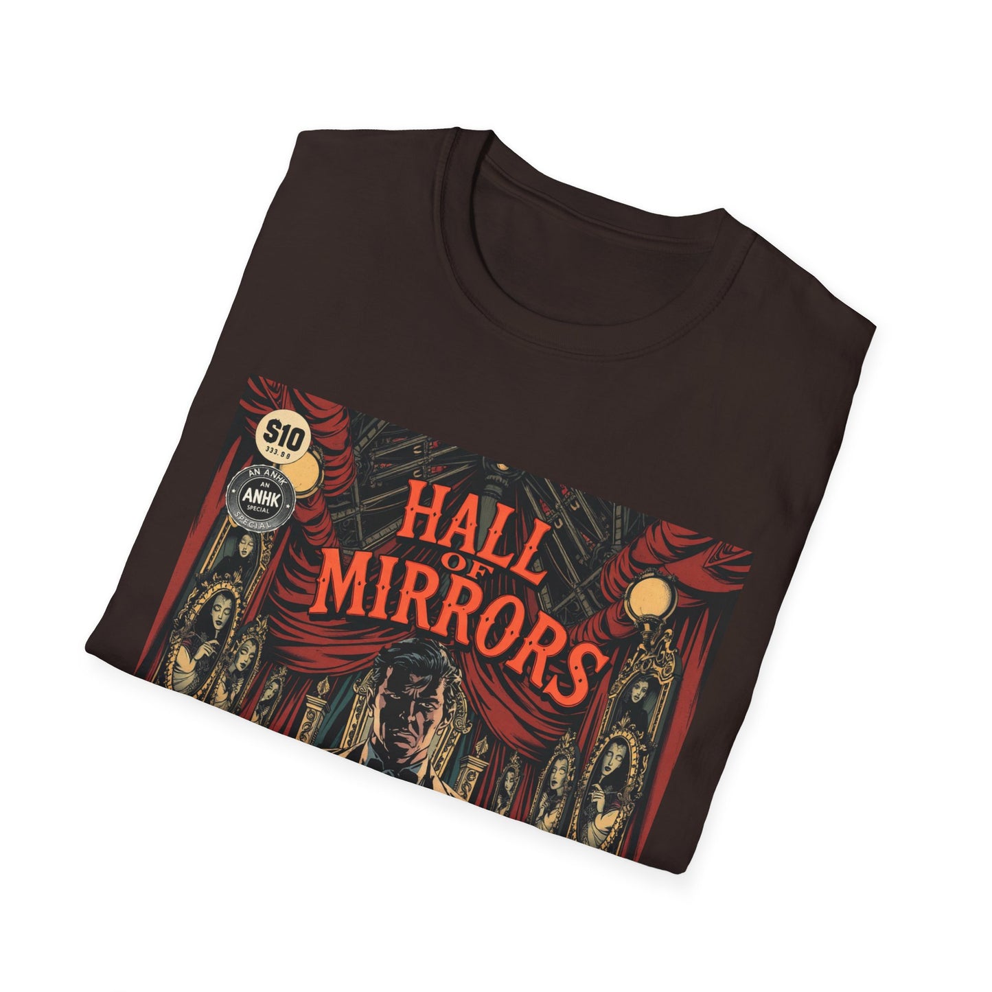 Vintage Comic Cover 'Hall of Mirrors' T-Shirt
