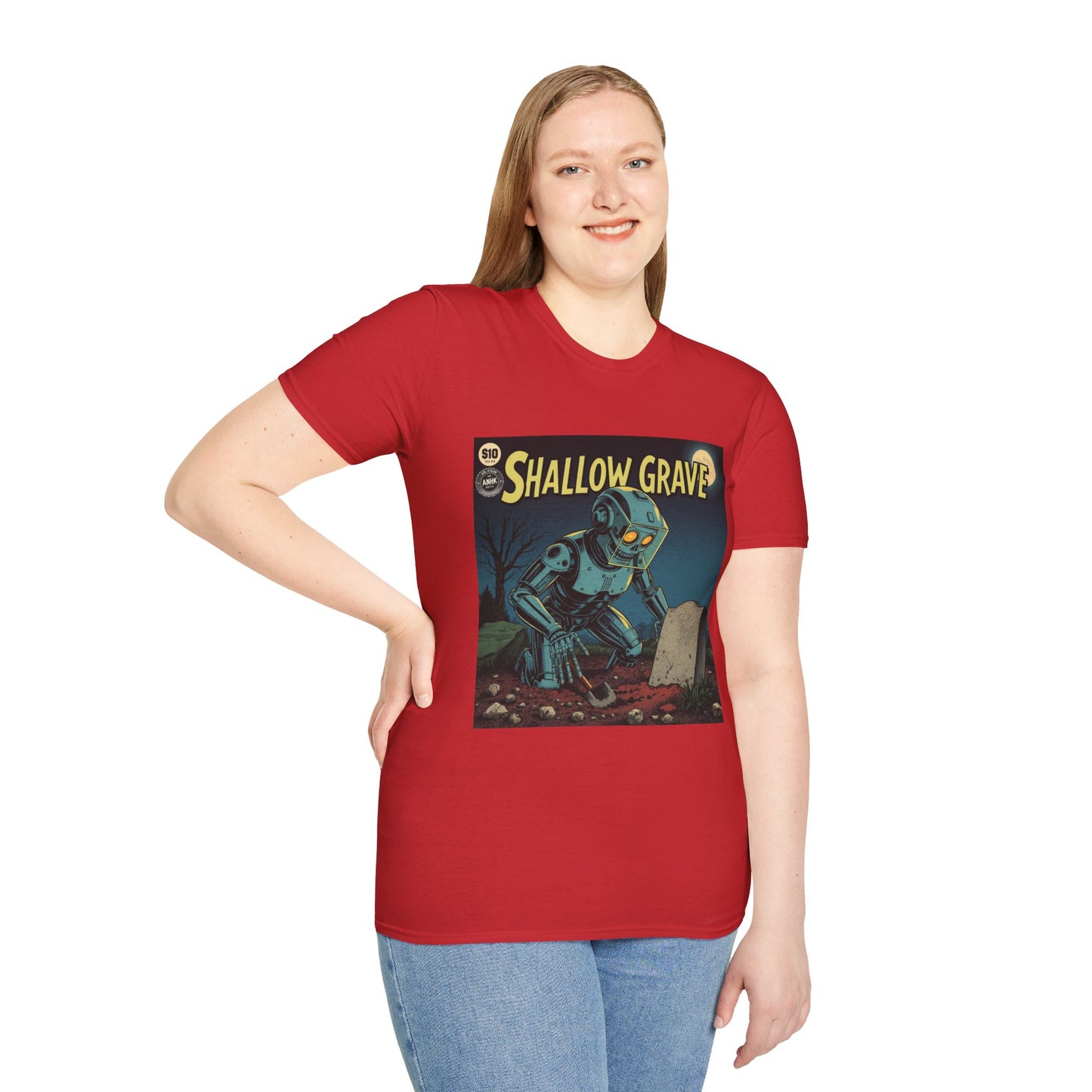 Vintage Comic Cover Shallow Grave Graphic T-Shirt