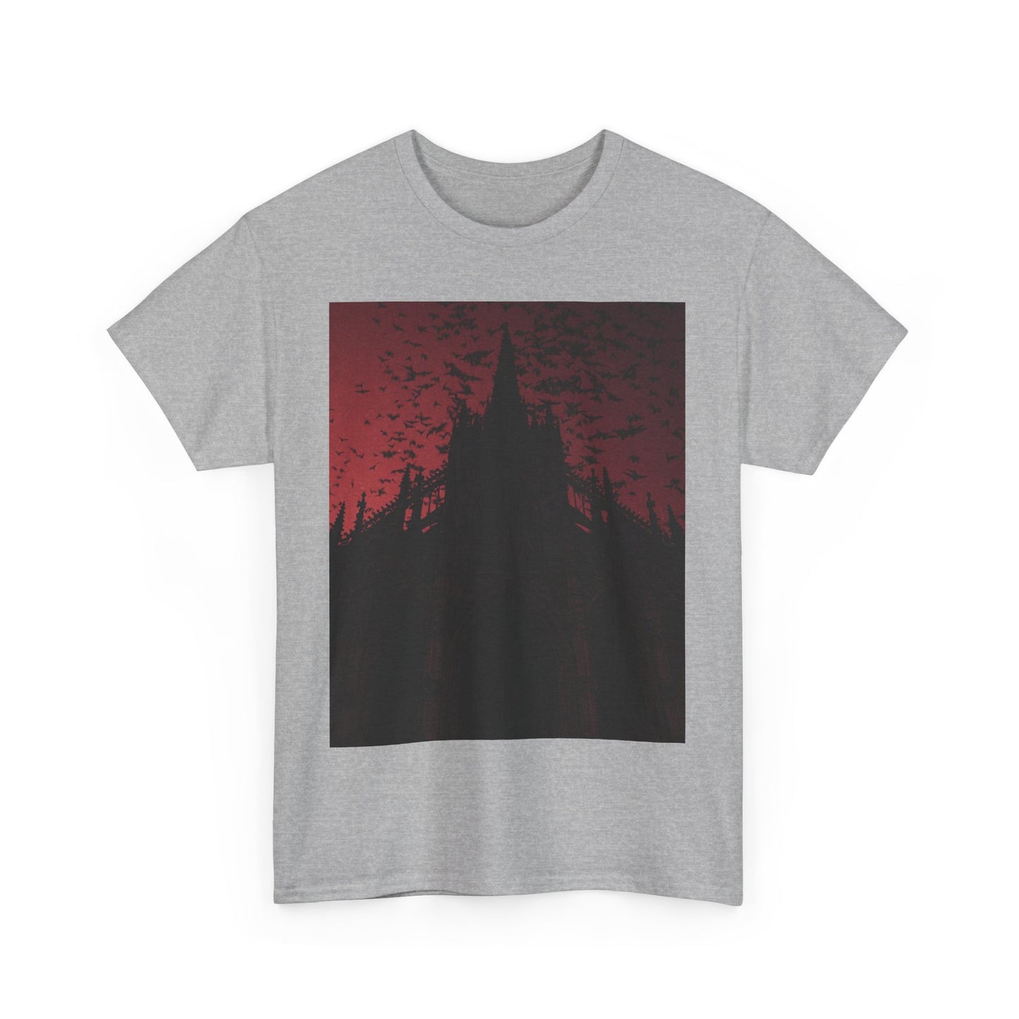 Dark Fantasy Cathedral Unisex Heavy Cotton Tee