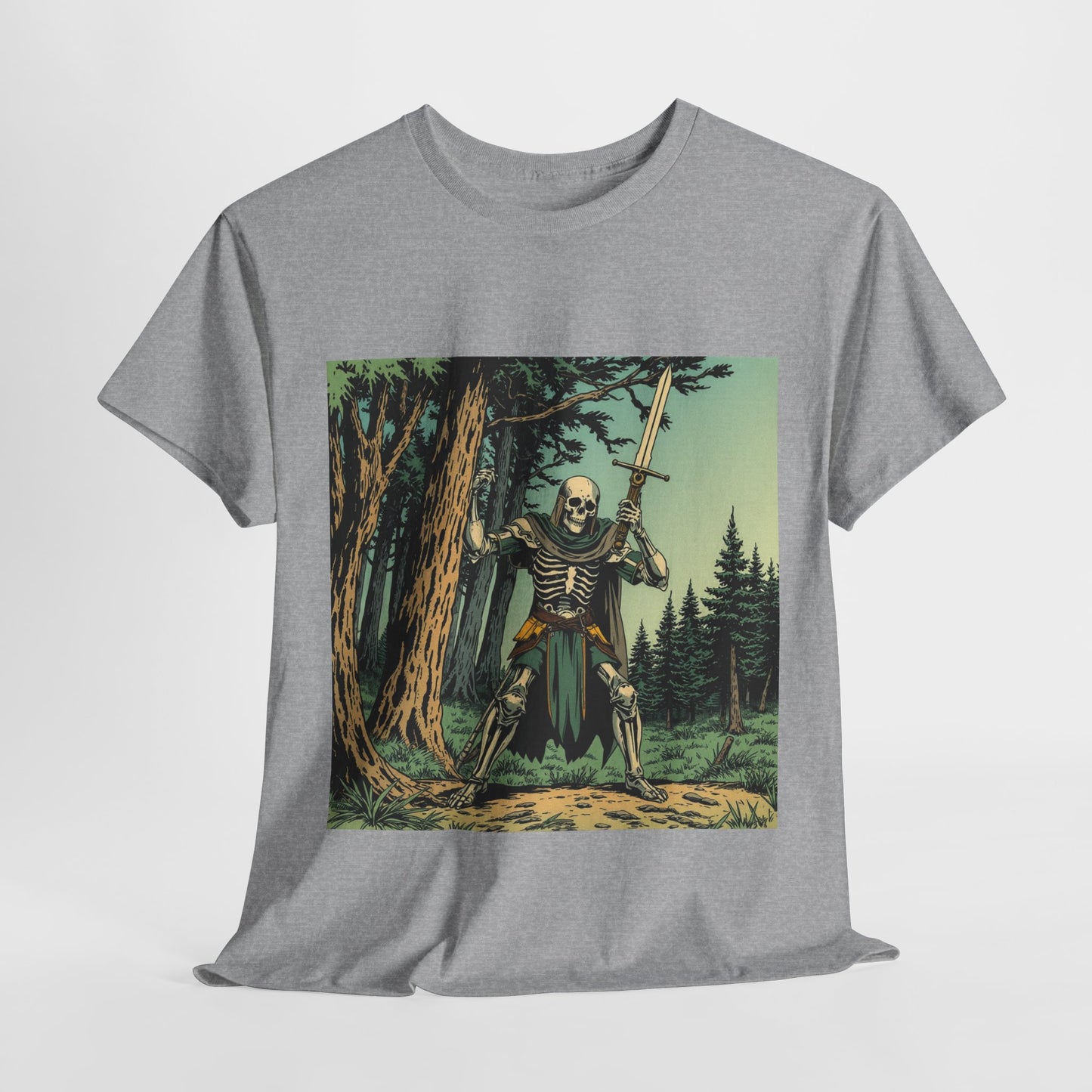 Skelly Goth Vintage Comic Cover Unisex Heavy Cotton Tee