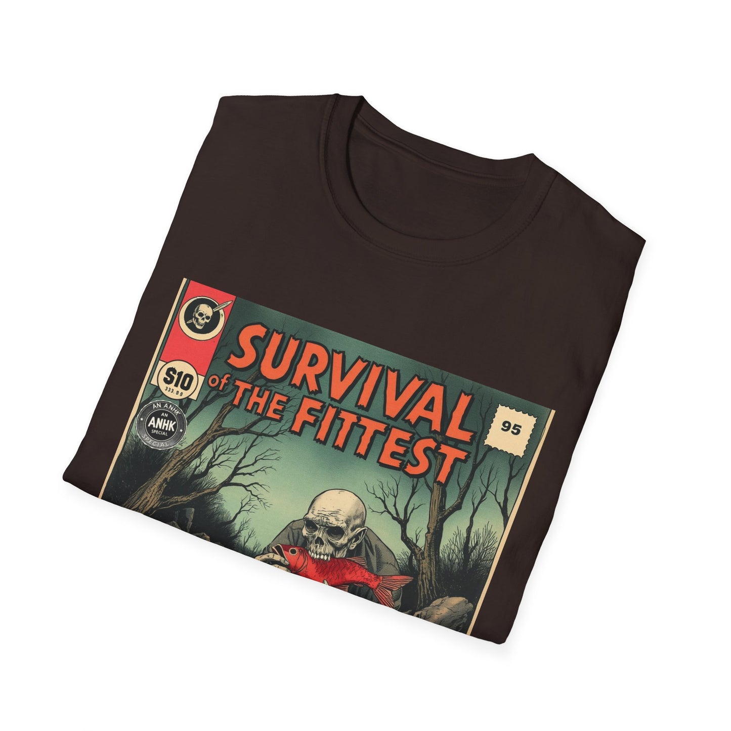 Vintage Comic Cover 'Survival' T-Shirt, Retro Style Tee