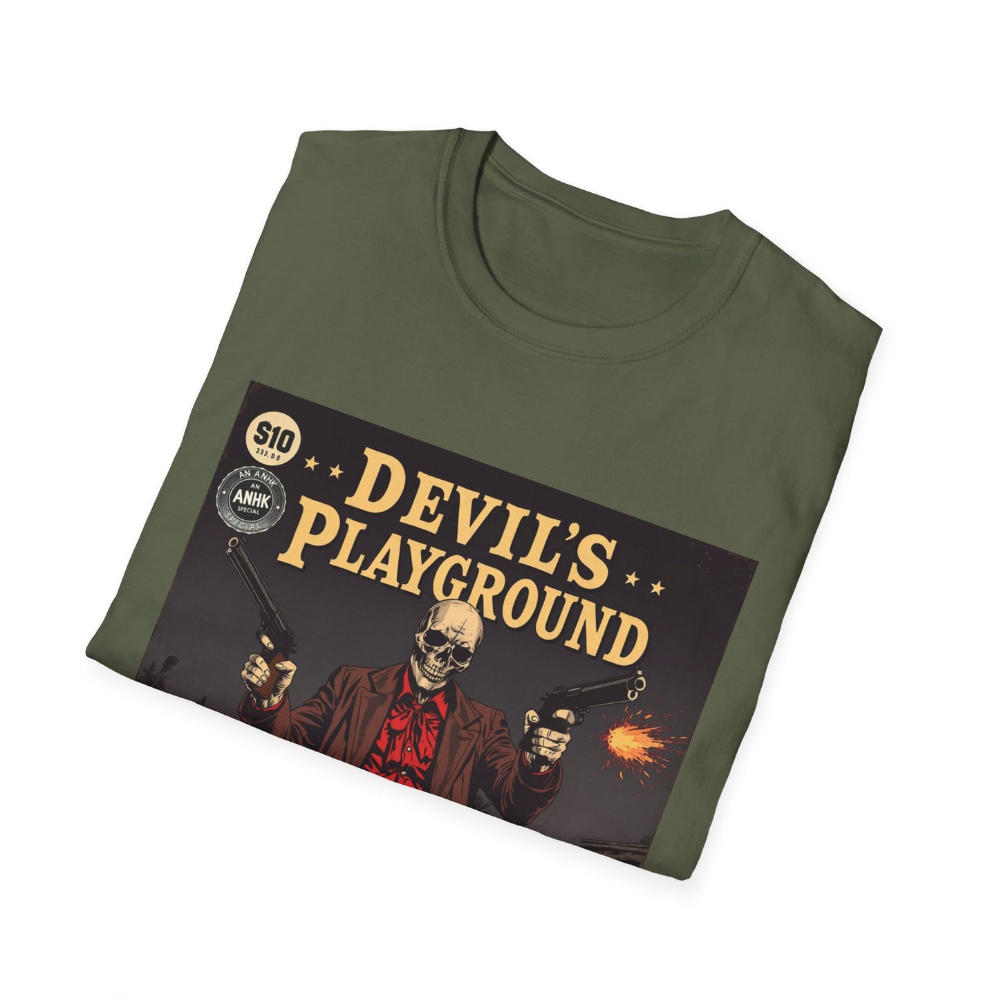 Vintage Comic Cover 'Devil's Playground' Graphic Tee