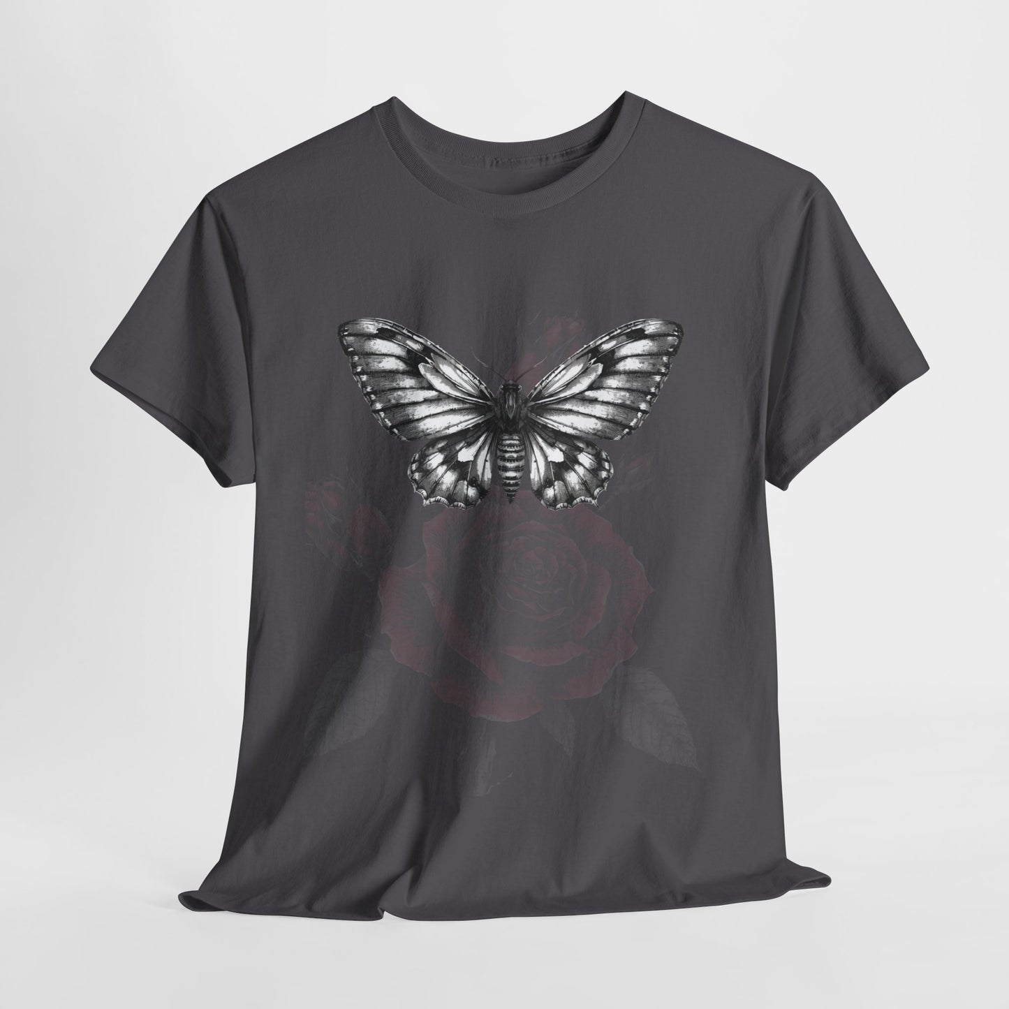 Gothic Y2k Butterfly Graphic Unisex Heavy Cotton Tee