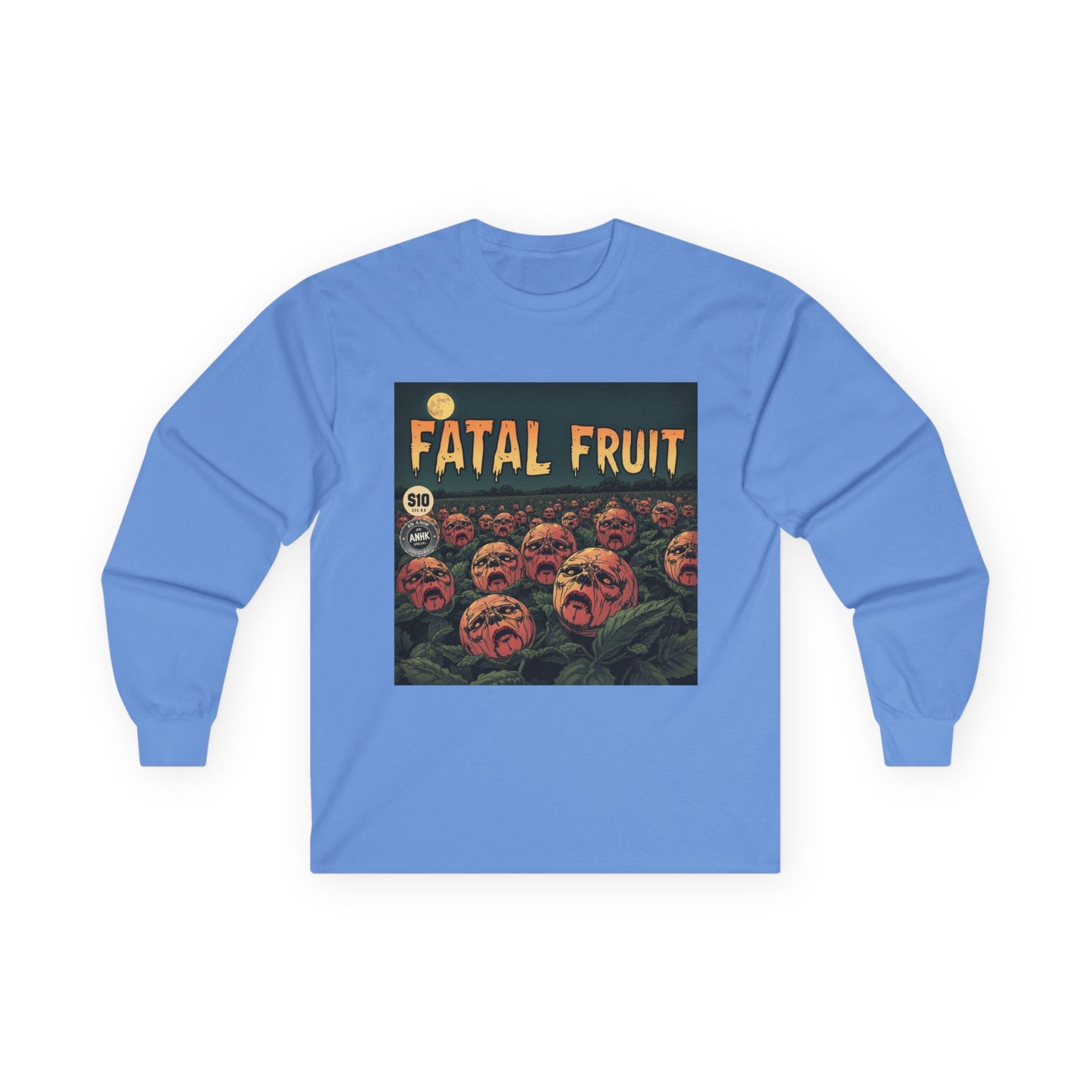 Vintage Comic Cover Fatal Fruit Unisex Long Sleeve Tee