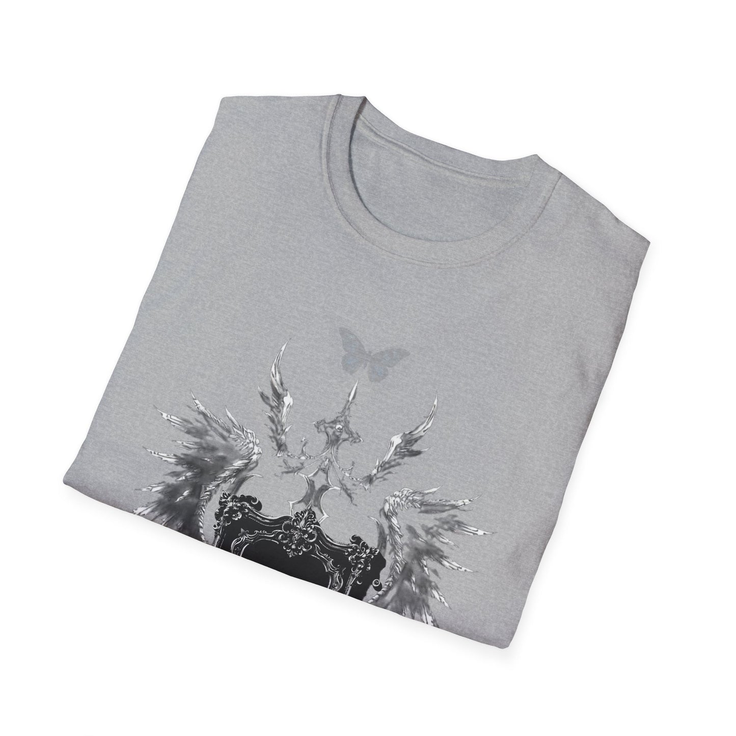 Gothic Angel Wings T-Shirt, Unisex Graphic Tee