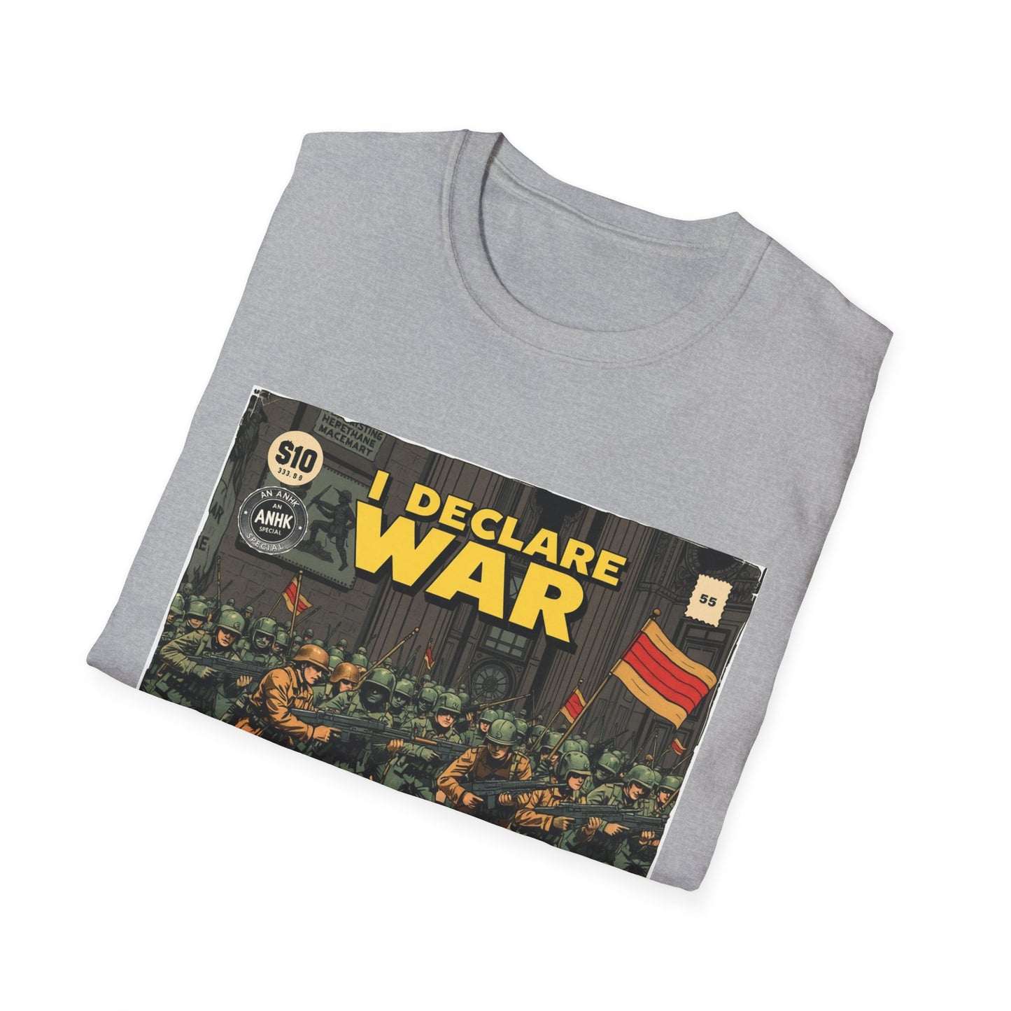 Vintage Comic Cover 'I Declare War' Graphic T-Shirt
