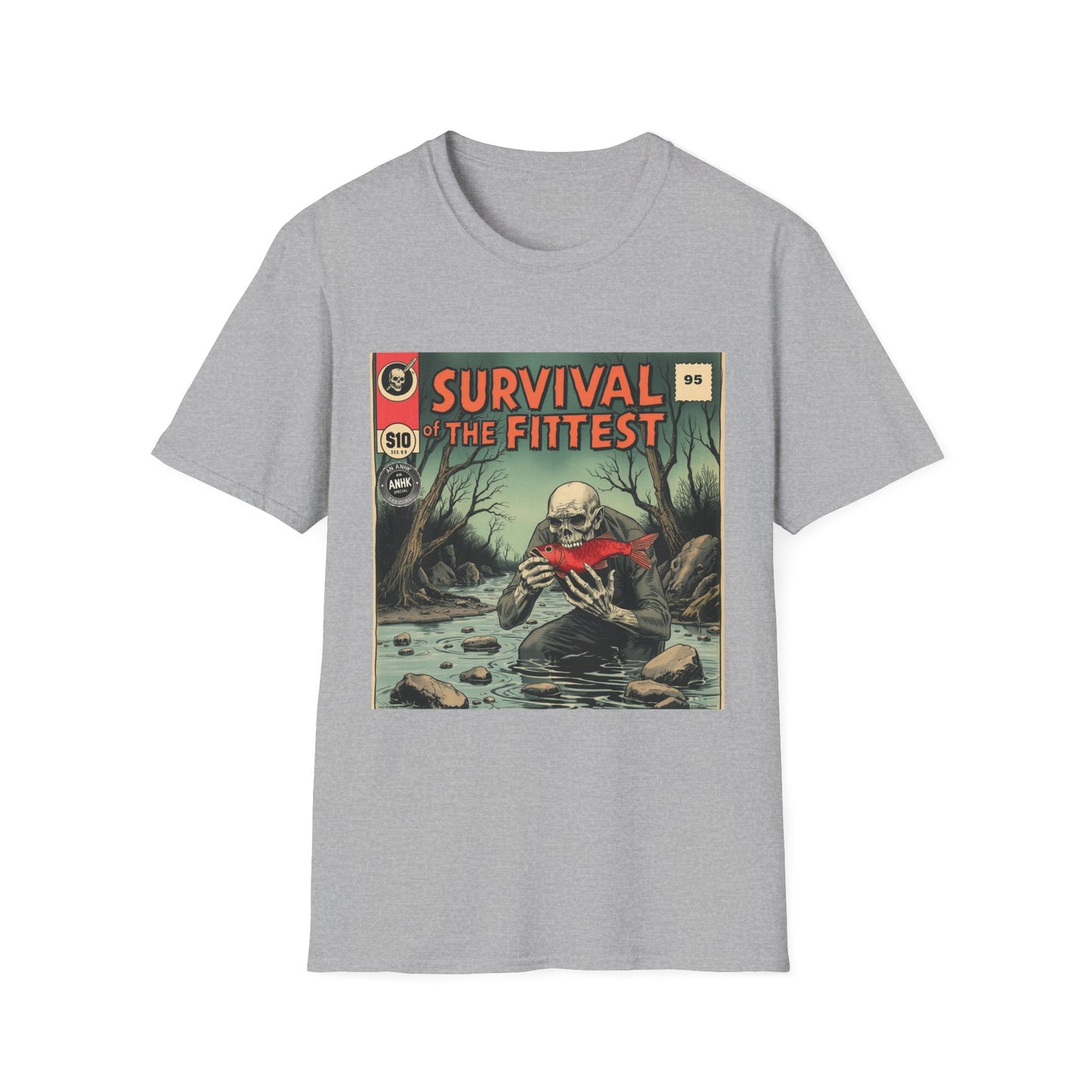 Vintage Comic Cover 'Survival' T-Shirt, Retro Style Tee