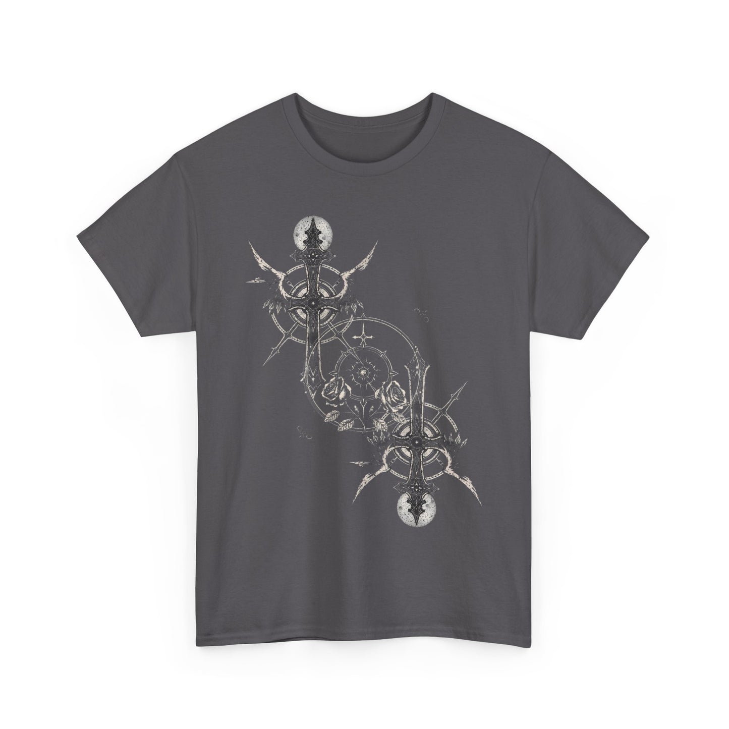 Gothic Y2k Cross Unisex Heavy Cotton Tee
