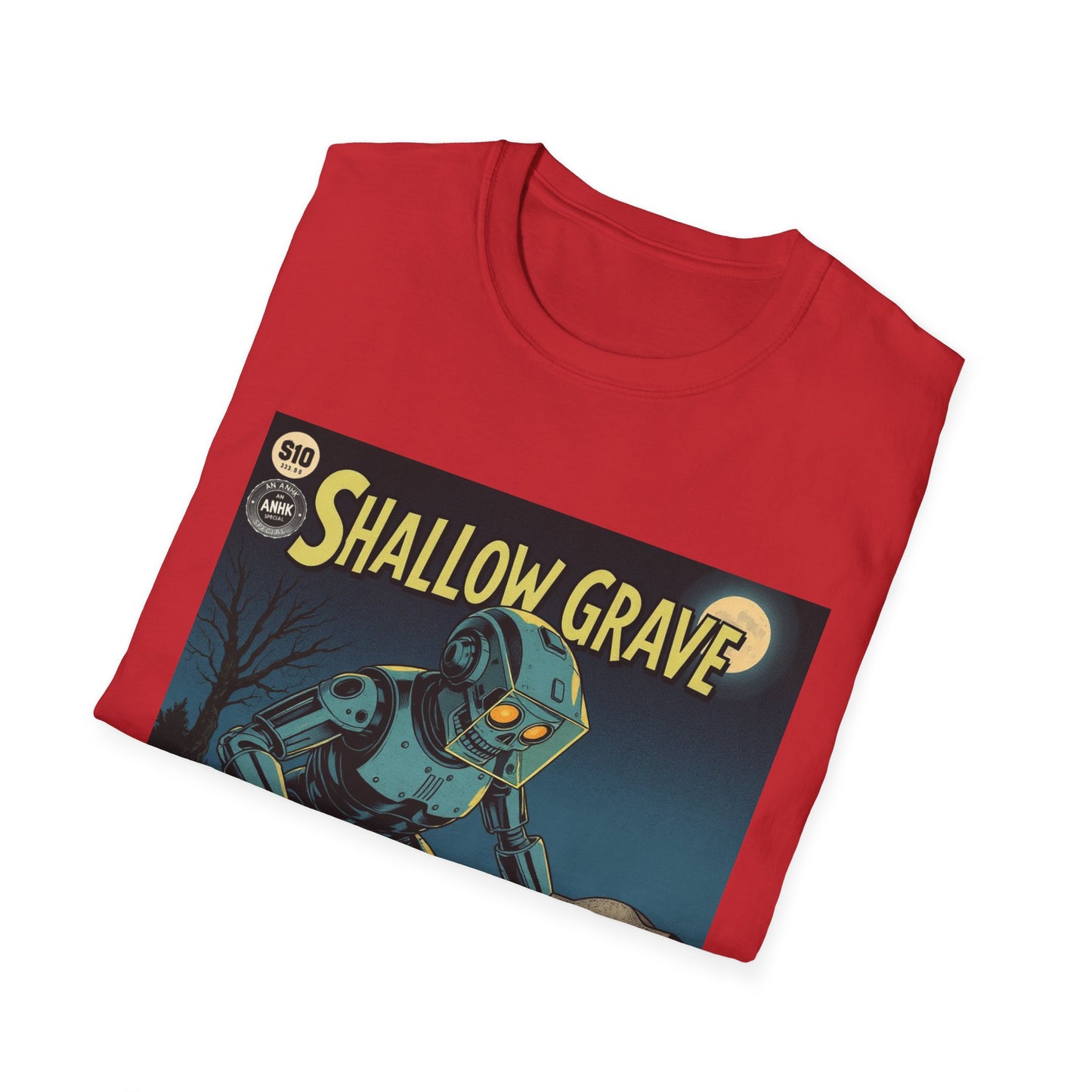 Vintage Comic Cover Shallow Grave Graphic T-Shirt