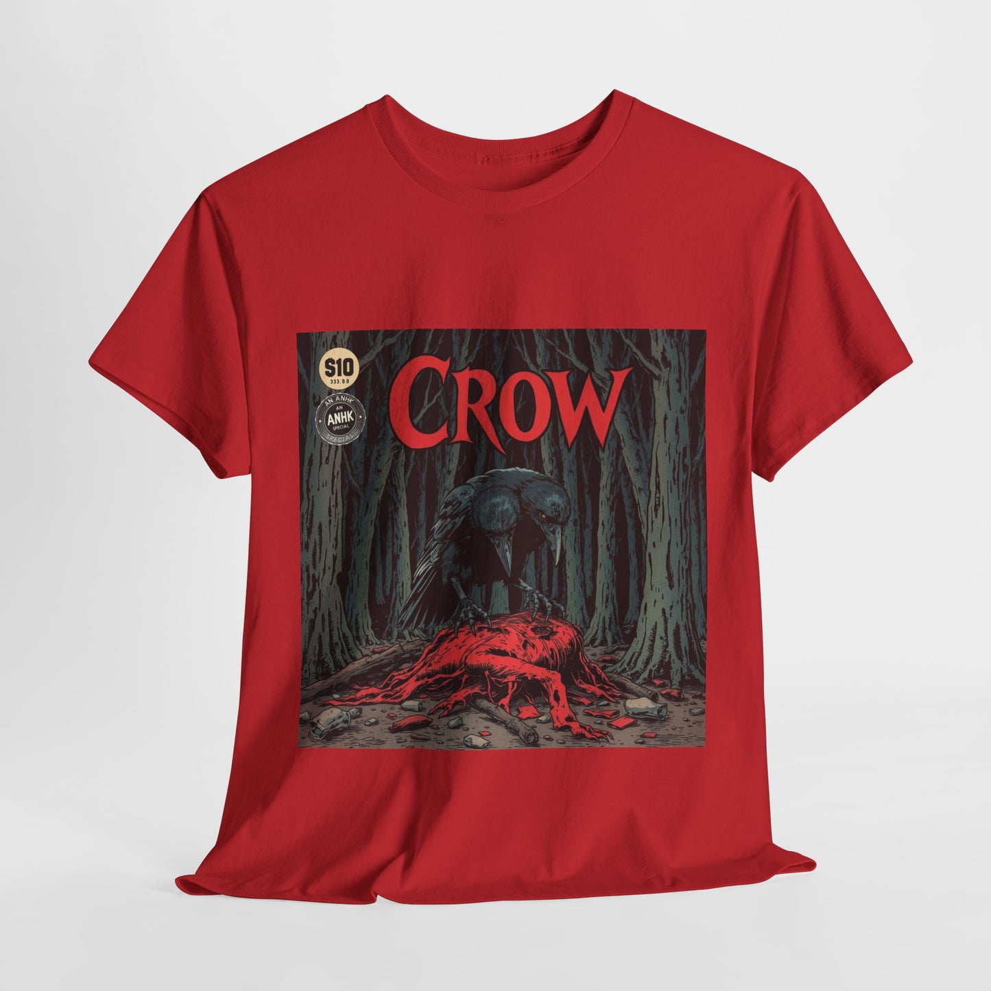Vintage Comic Cover Crow Graphic Tee