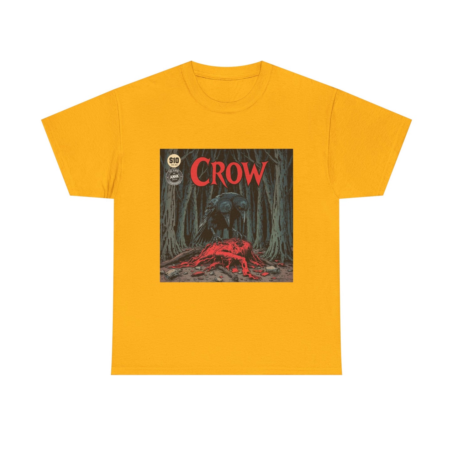 Vintage Comic Cover Crow Graphic Tee