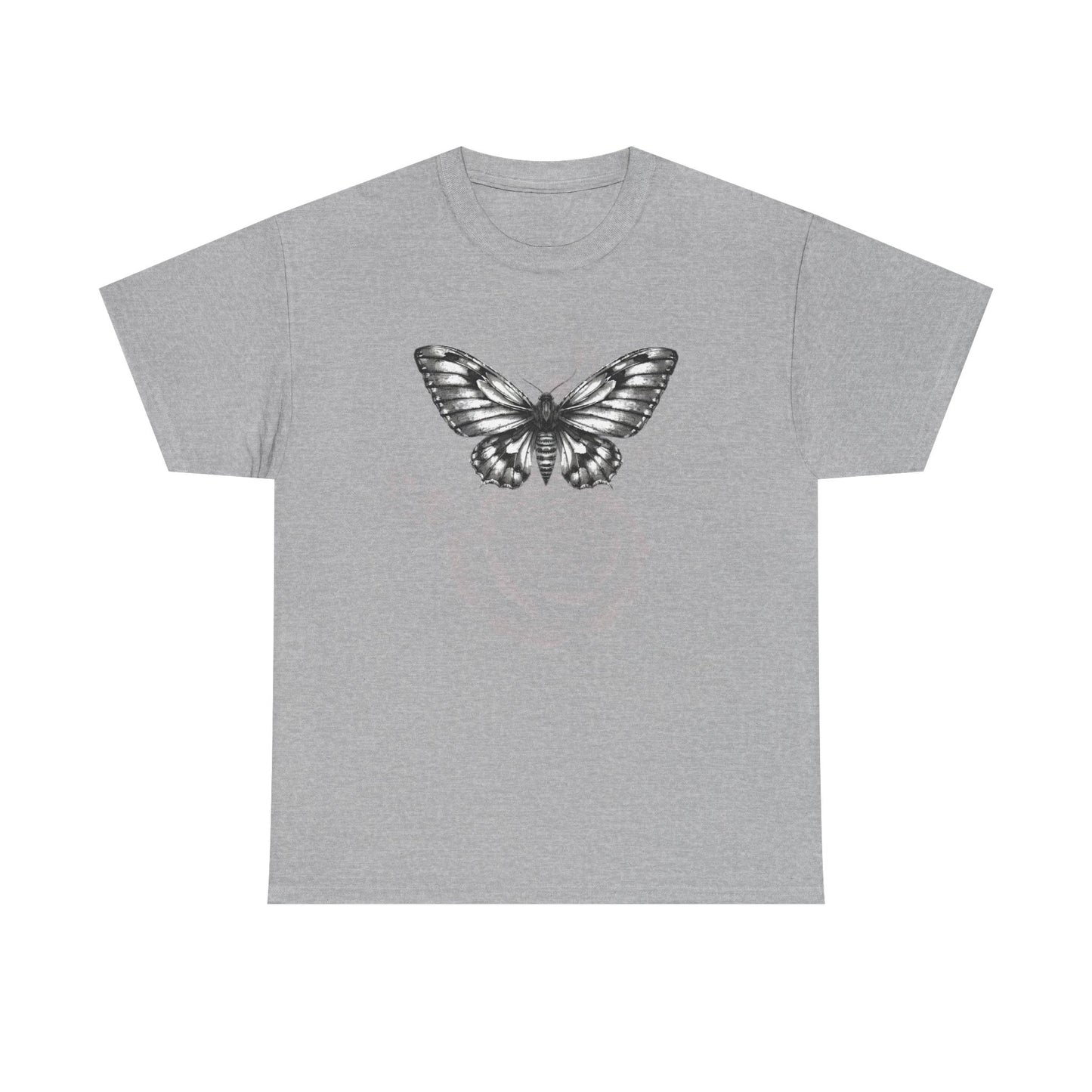 Gothic Y2k Butterfly Graphic Unisex Heavy Cotton Tee