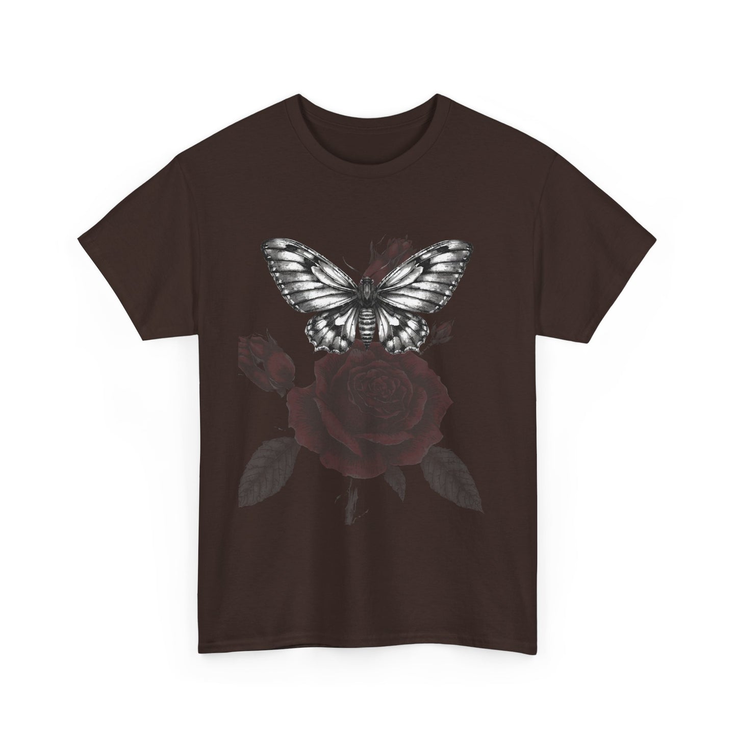 Gothic Y2k Butterfly Graphic Unisex Heavy Cotton Tee