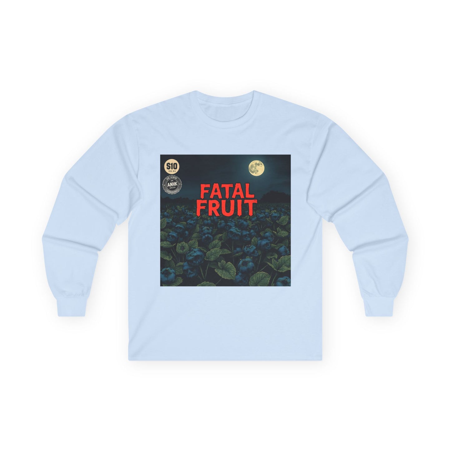 Fatal Fruit Long Sleeve Tee | Unisex Cotton T-Shirt for Casual Wear