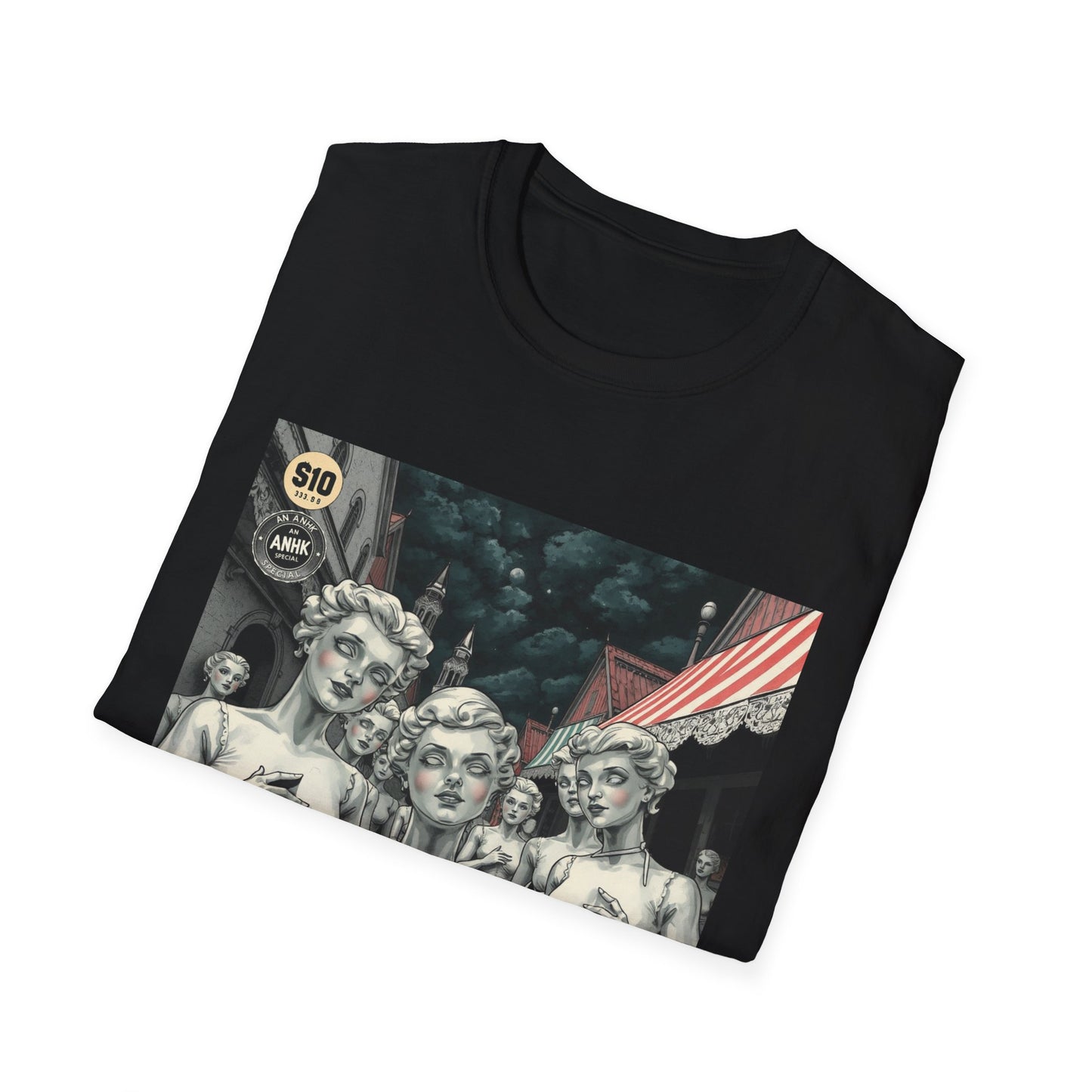 Vintage Comic Cover 'Chipped Porcelain' Art Unisex Softstyle T-Shirt
