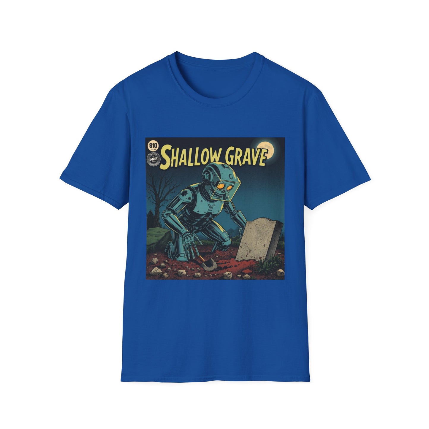 Vintage Comic Cover Shallow Grave Graphic T-Shirt
