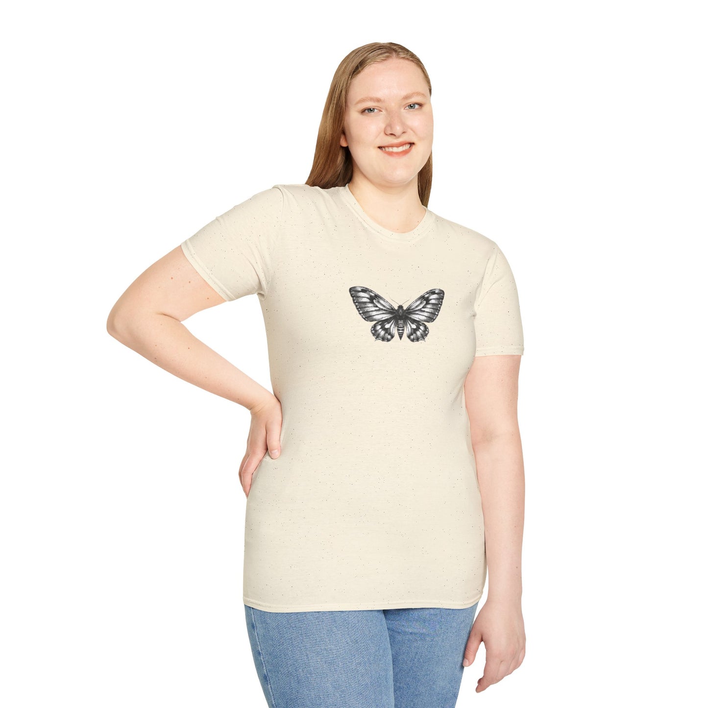Gothic Y2k Moth Unisex Softstyle T-Shirt