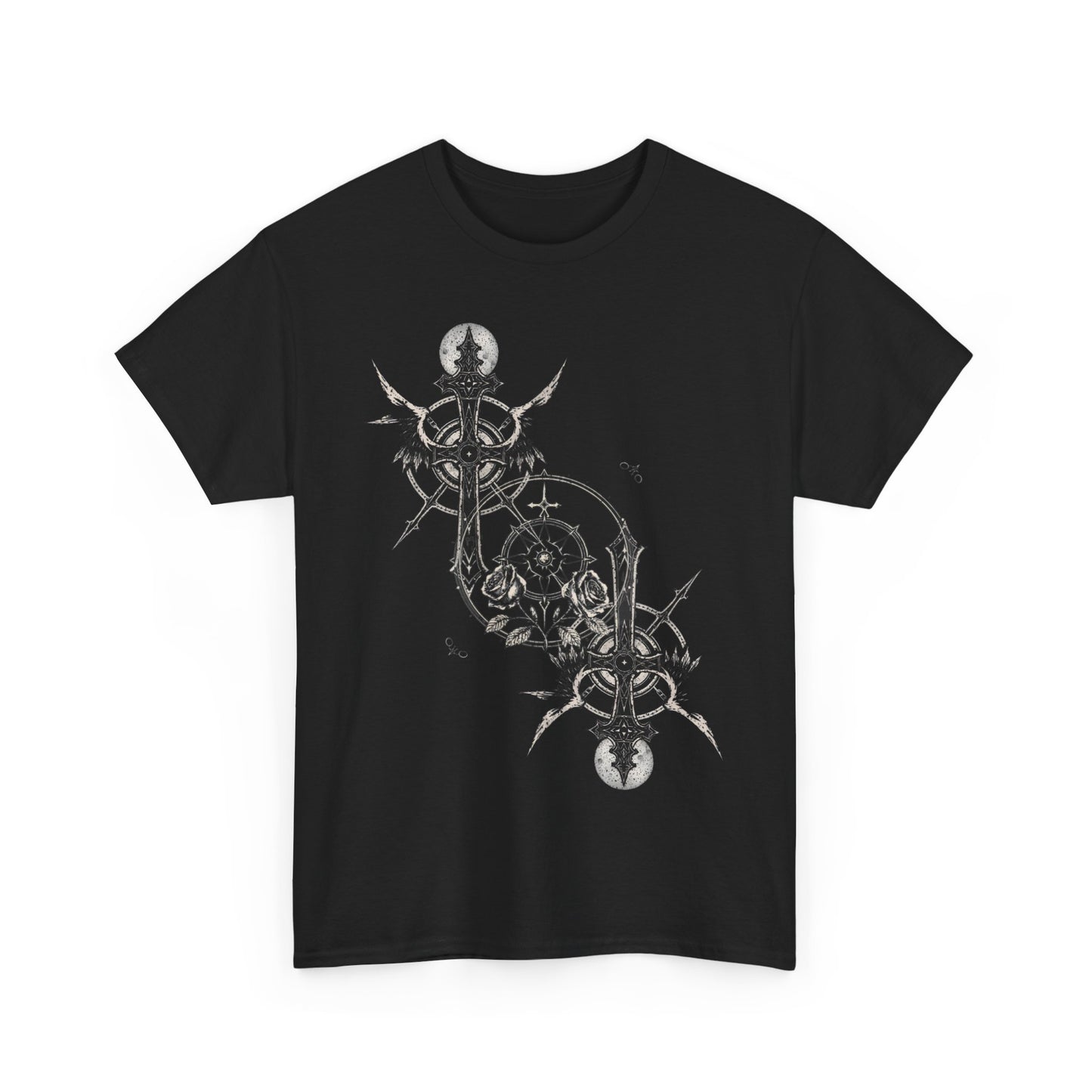 Gothic Y2k Cross Unisex Heavy Cotton Tee