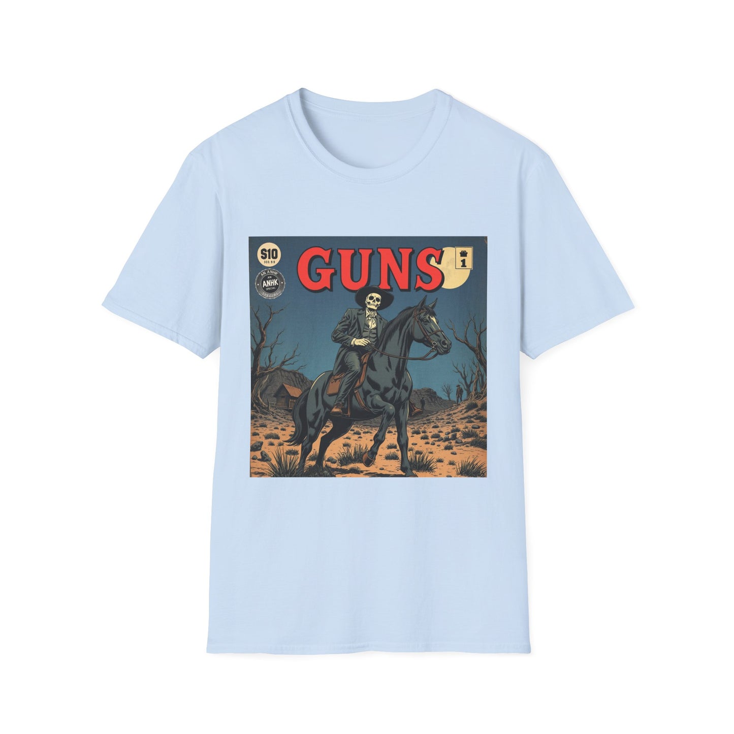 Vintage Comic Cover 'Guns' Graphic Tee