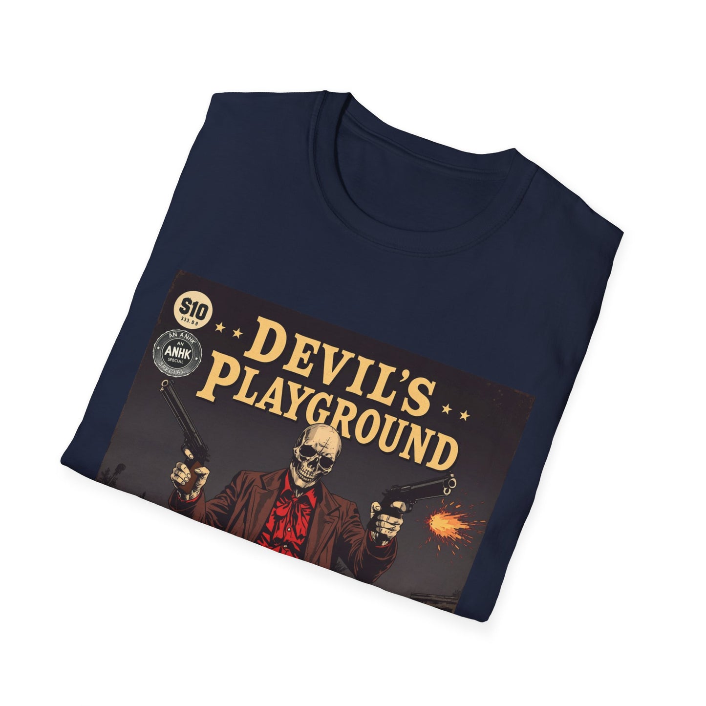 Vintage Comic Cover 'Devil's Playground' Graphic Tee