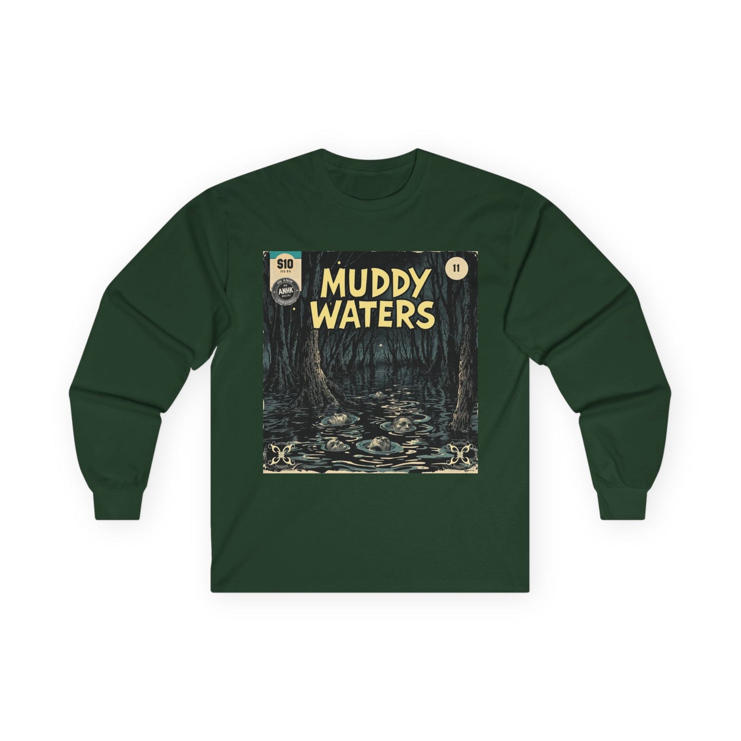 Vintage Comic Cover 'Muddy Waters' Long Sleeve Tee