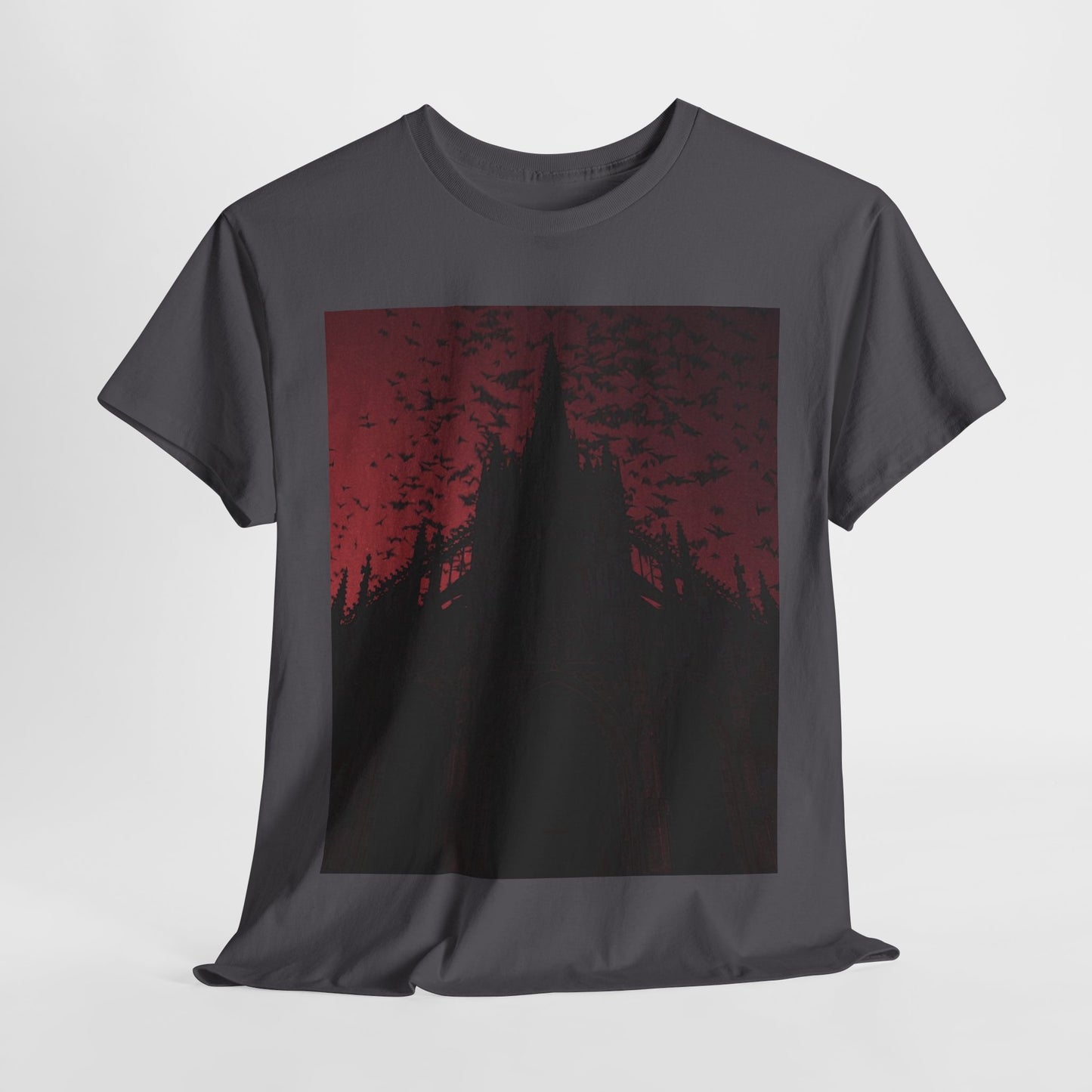 Dark Fantasy Cathedral Unisex Heavy Cotton Tee