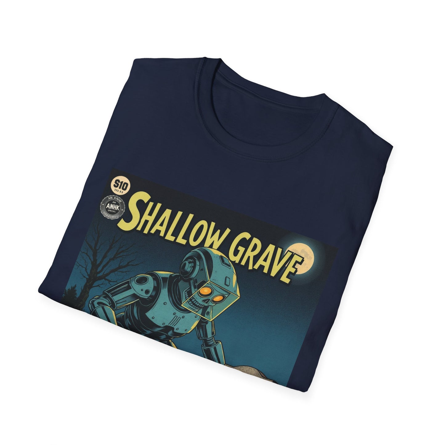 Vintage Comic Cover Shallow Grave Graphic T-Shirt