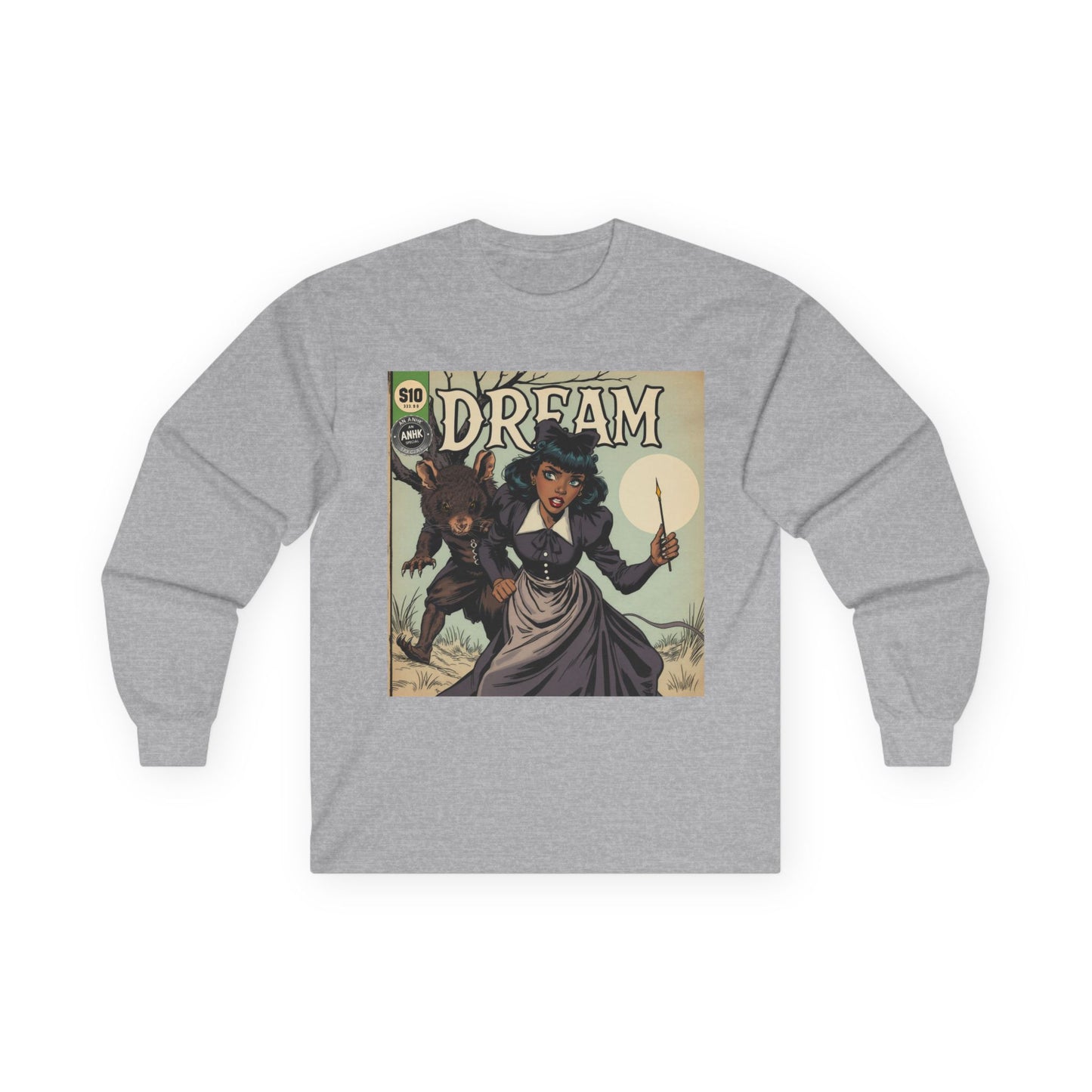 Vintage Comic Cover Dreamy Wonderland Unisex Long Sleeve Tee