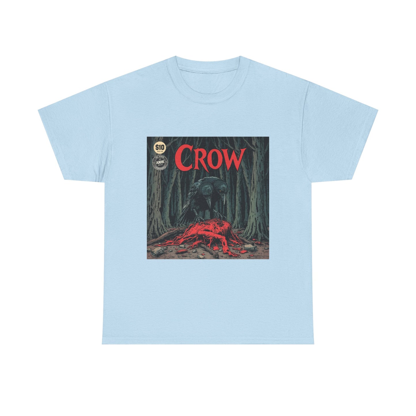Vintage Comic Cover Crow Graphic Tee