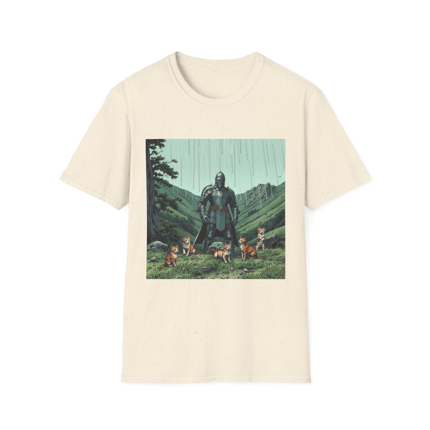 Vintage Comic Cover 'Knight Of Cats' T-Shirt
