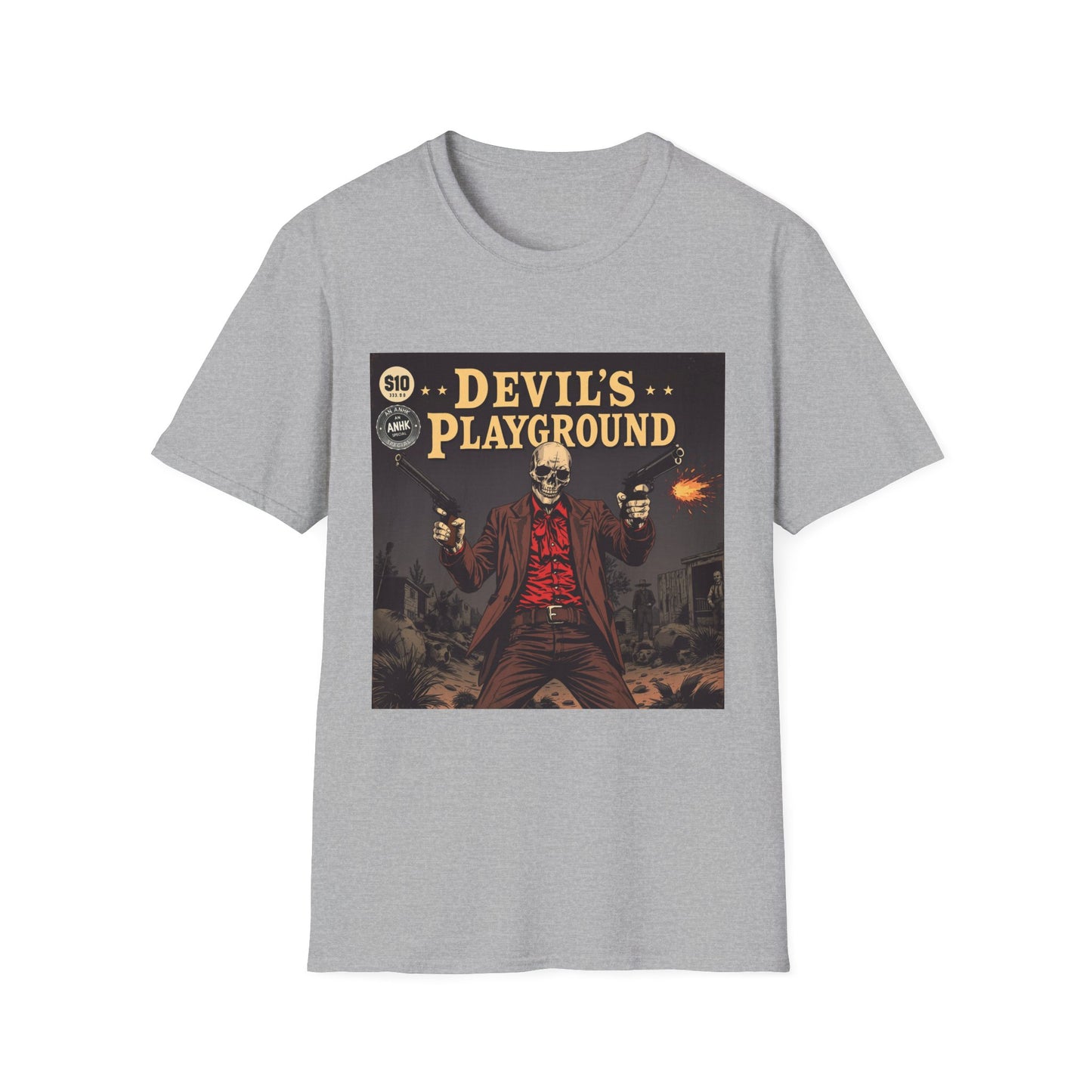 Vintage Comic Cover 'Devil's Playground' Graphic Tee