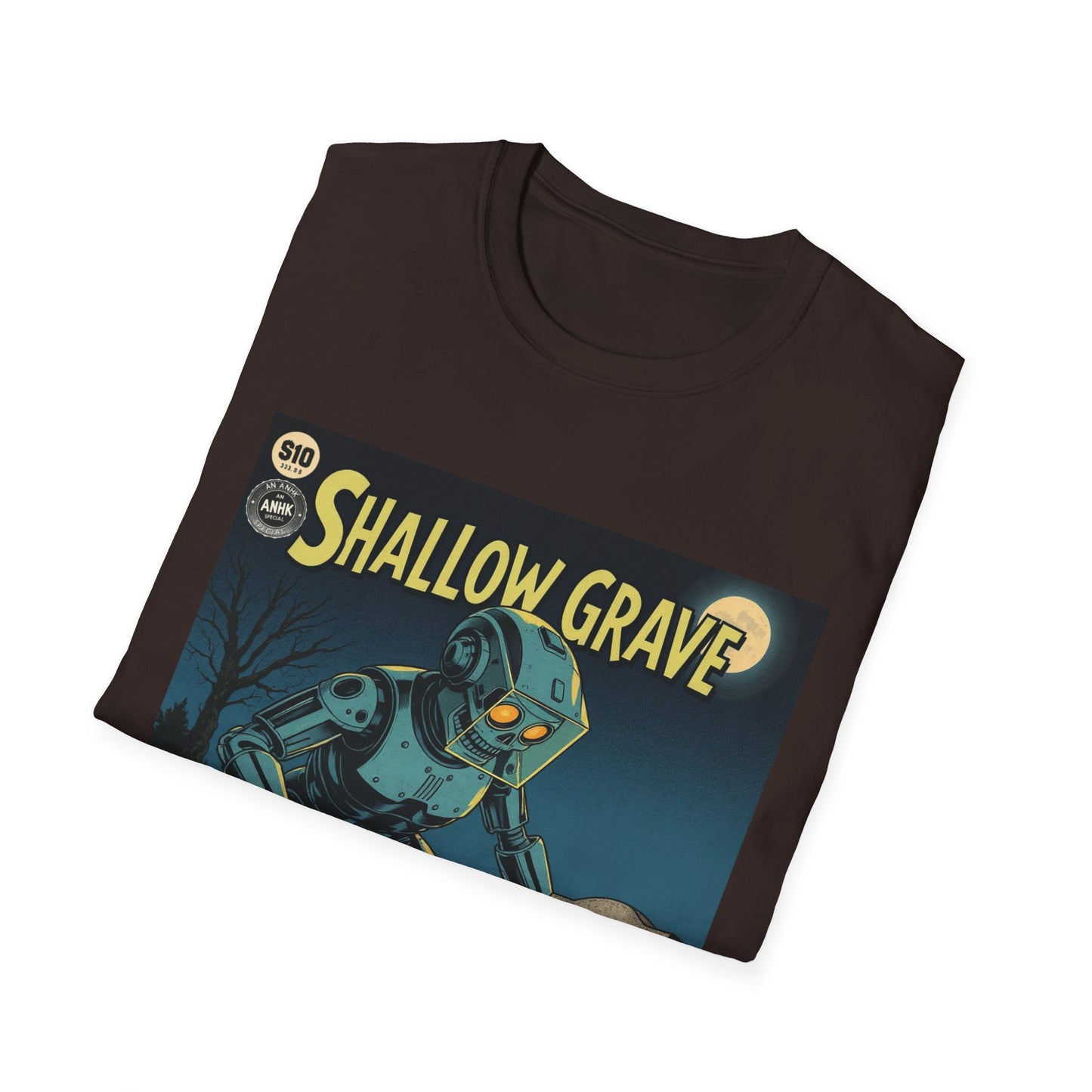 Vintage Comic Cover Shallow Grave Graphic T-Shirt