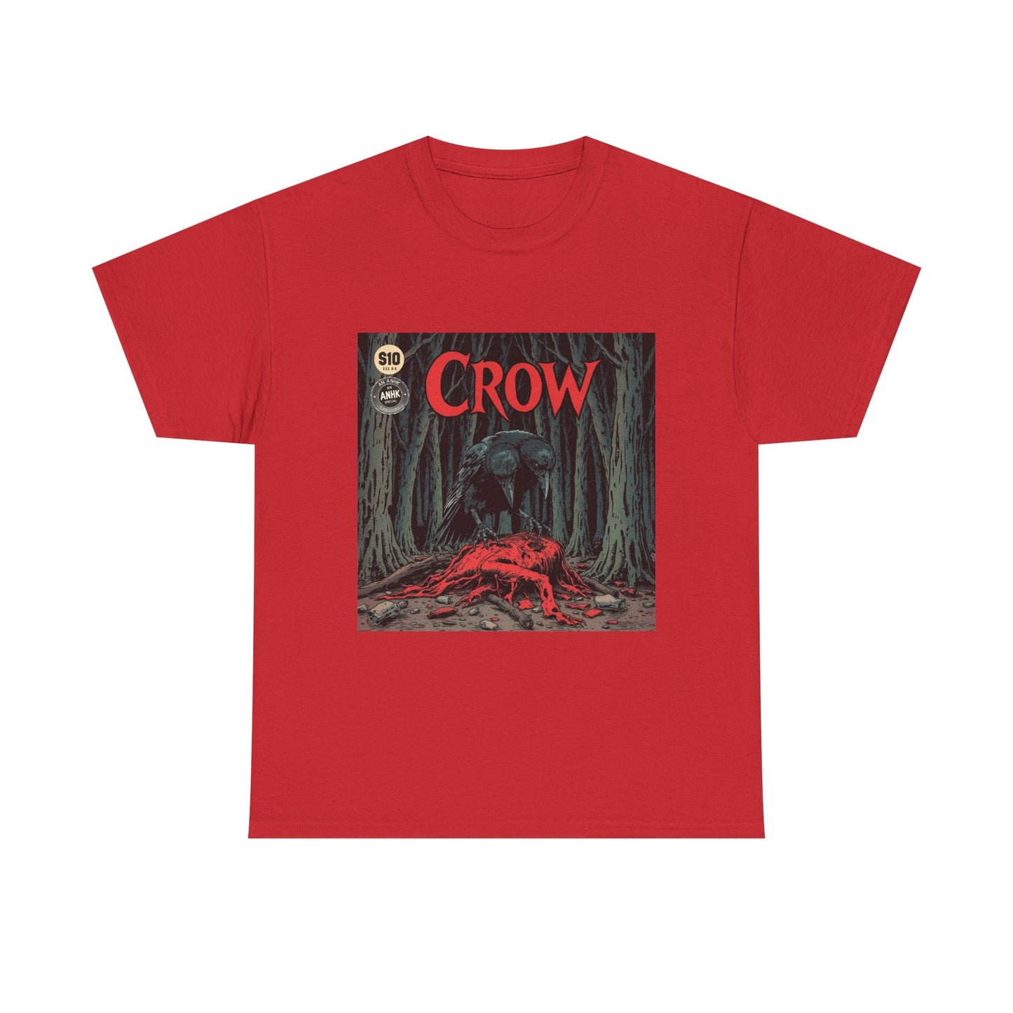 Vintage Comic Cover Crow Graphic Tee