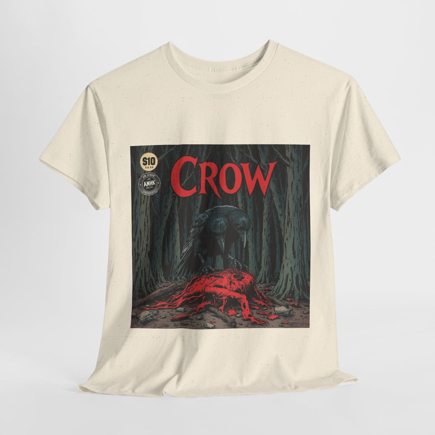 Vintage Comic Cover Crow Graphic Tee