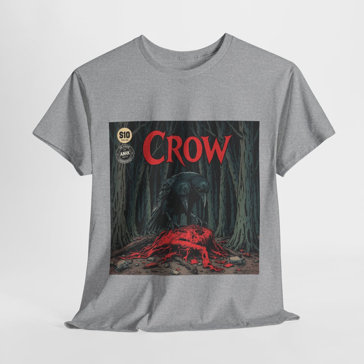 Vintage Comic Cover Crow Graphic Tee