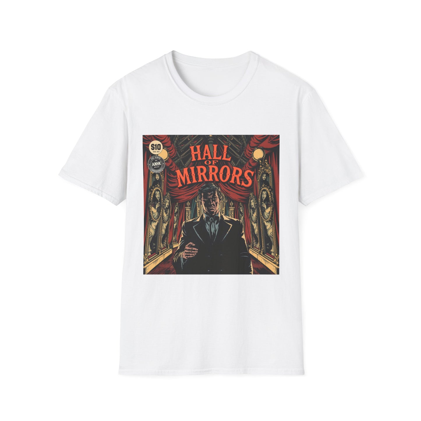 Vintage Comic Cover 'Hall of Mirrors' T-Shirt