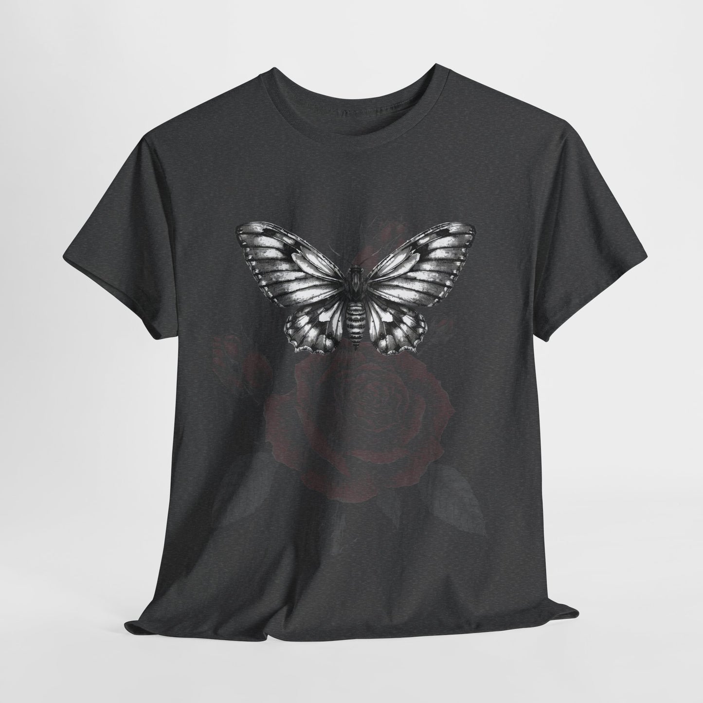 Gothic Y2k Butterfly Graphic Unisex Heavy Cotton Tee