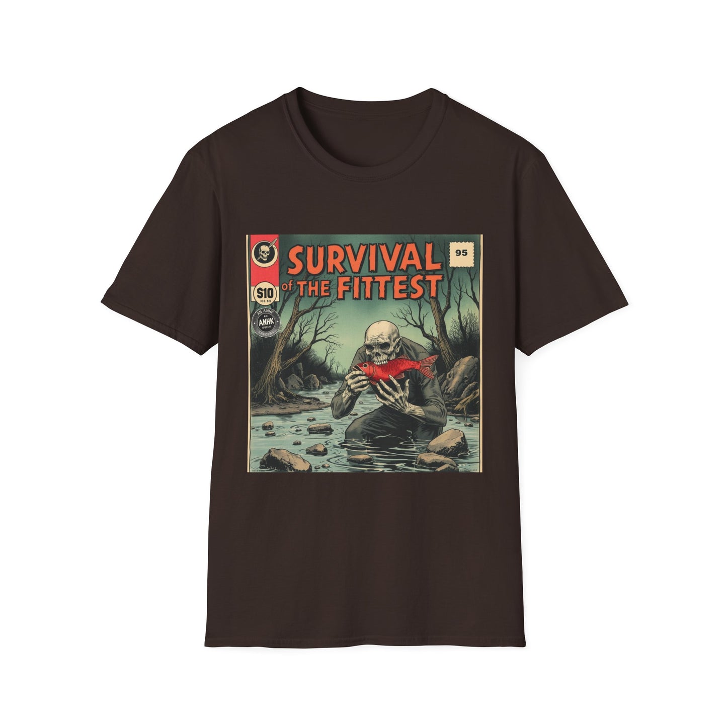 Vintage Comic Cover 'Survival' T-Shirt, Retro Style Tee