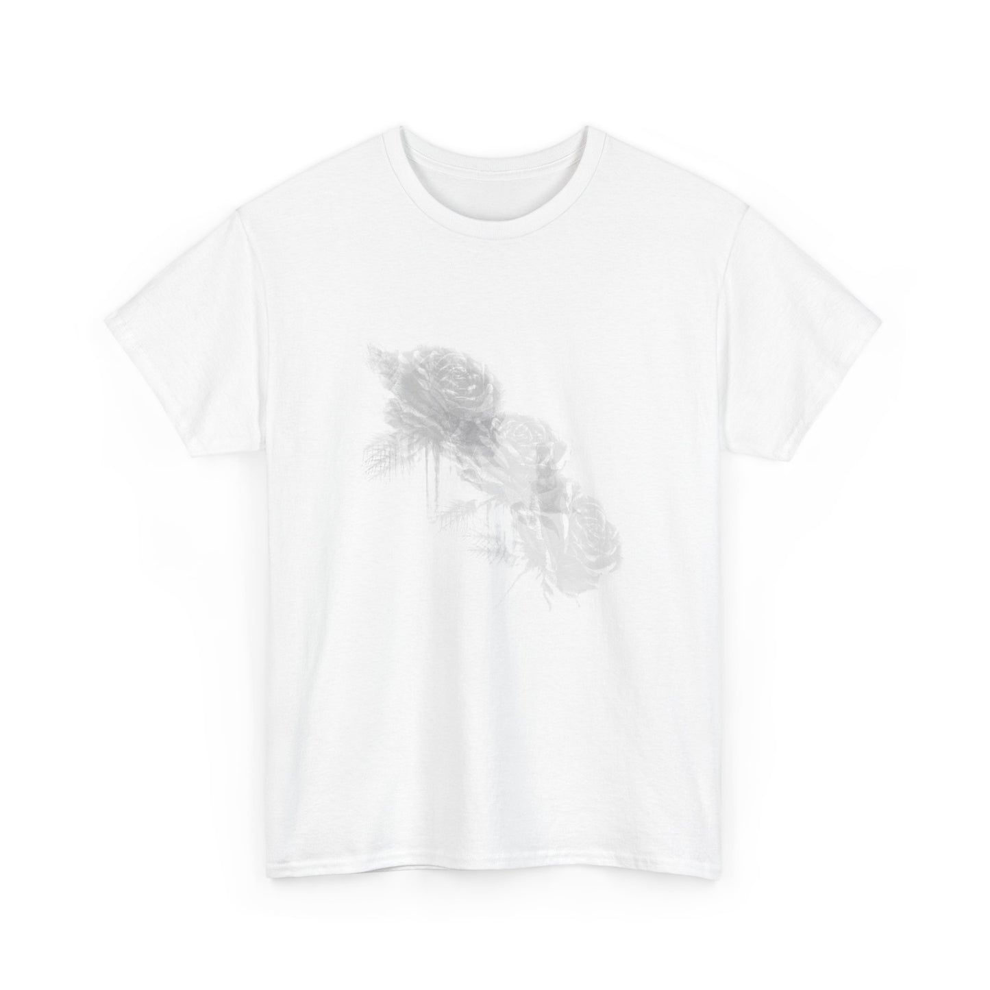 Y2k Gothic Faded Rose Unisex Heavy Cotton Tee