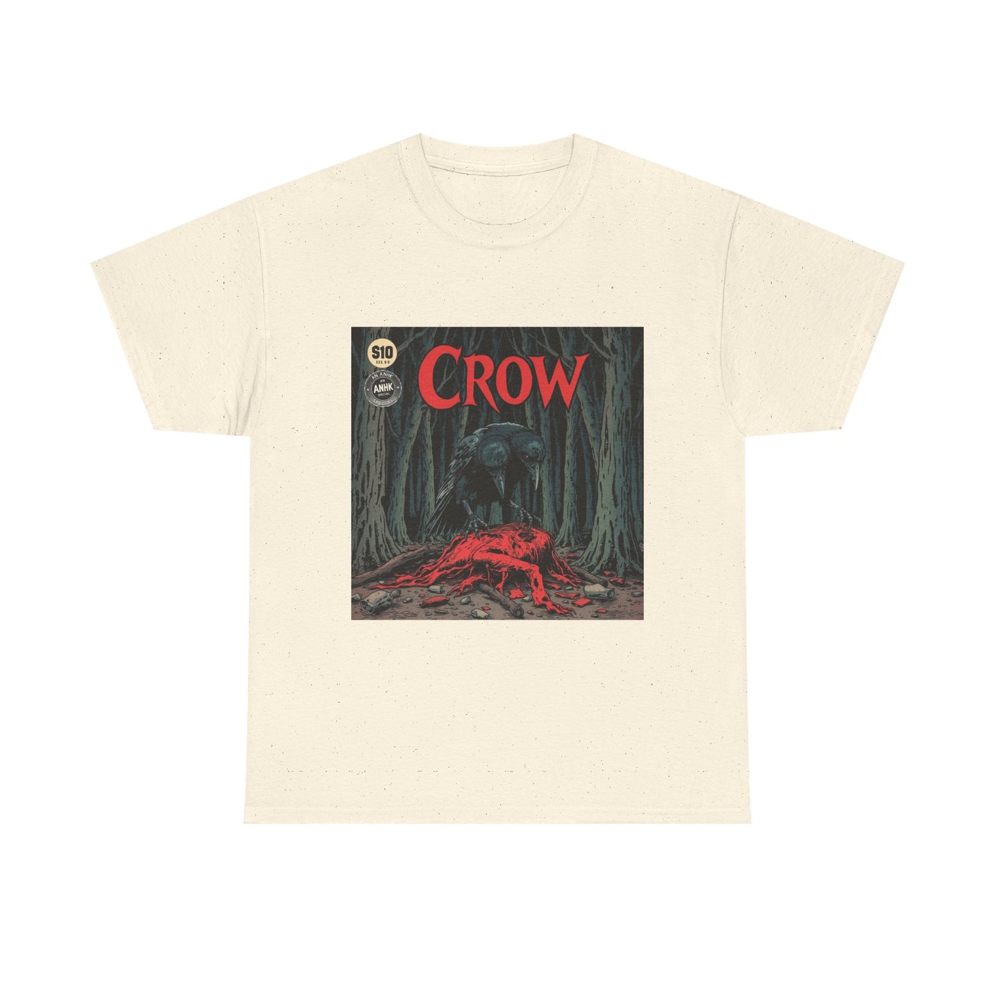 Vintage Comic Cover Crow Graphic Tee