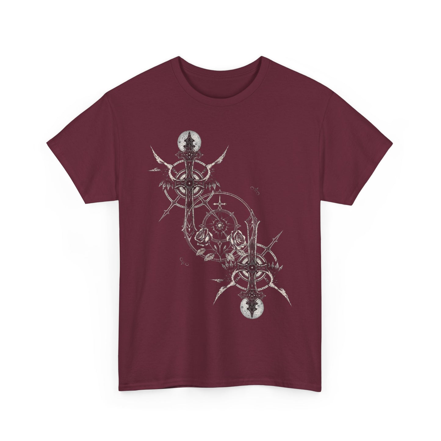 Gothic Y2k Cross Unisex Heavy Cotton Tee