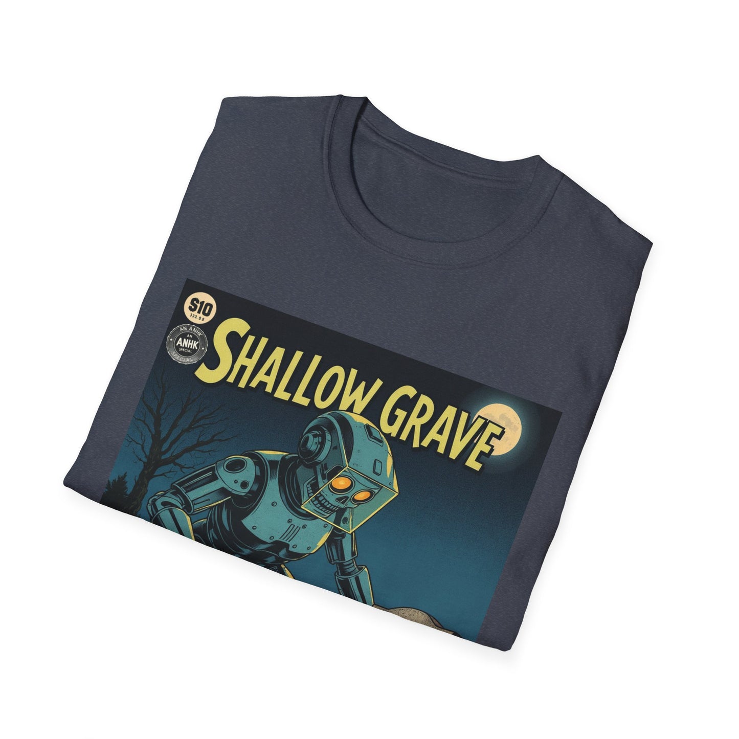 Vintage Comic Cover Shallow Grave Graphic T-Shirt