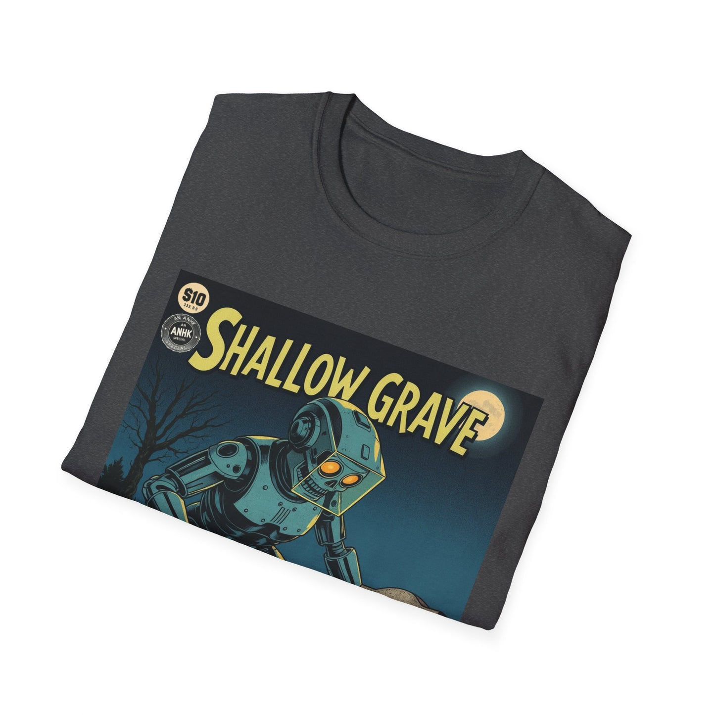 Vintage Comic Cover Shallow Grave Graphic T-Shirt